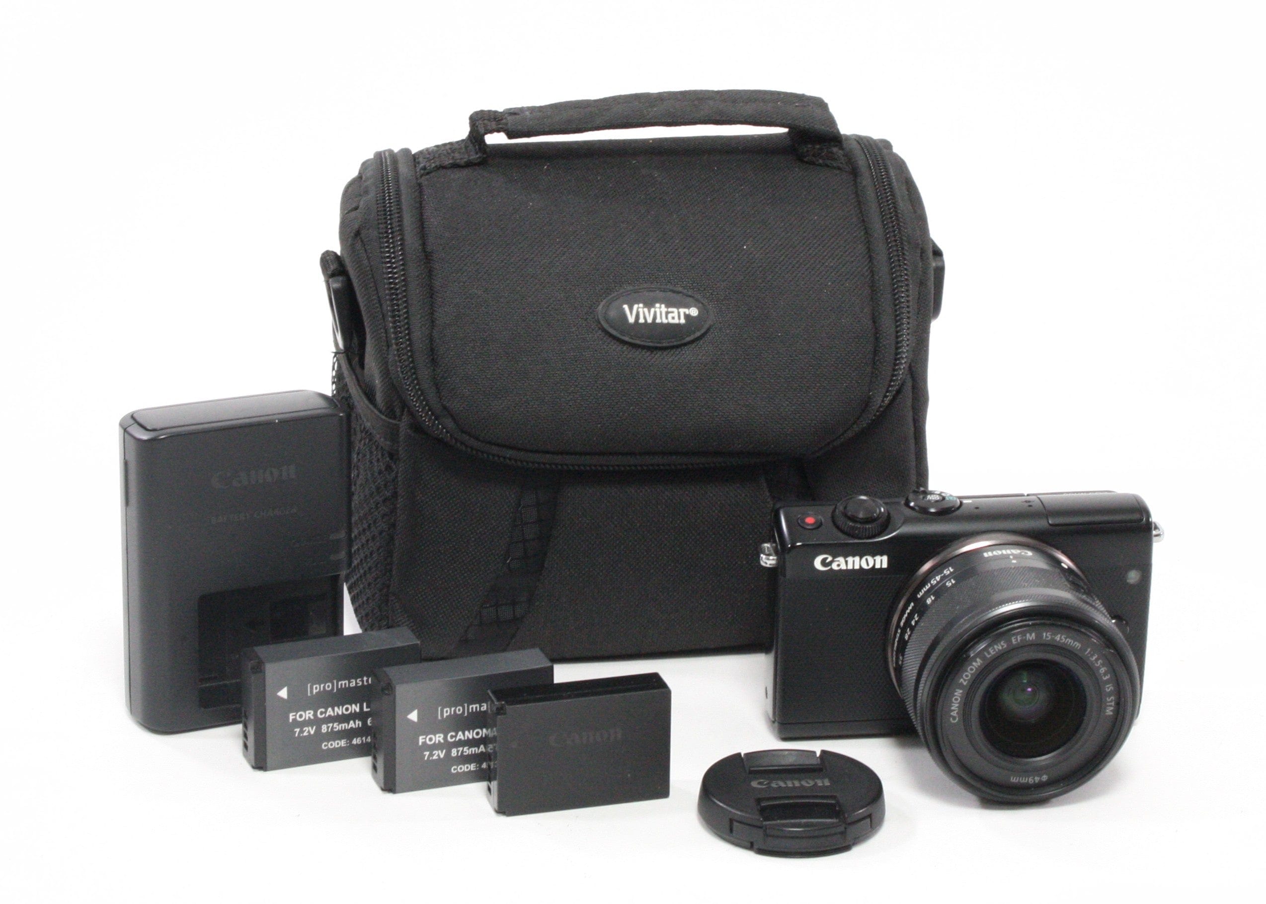 Canon M100 Mirrorless Digital Camera with 15-45mm f/3.5-6.3 Lens No Shutter Count