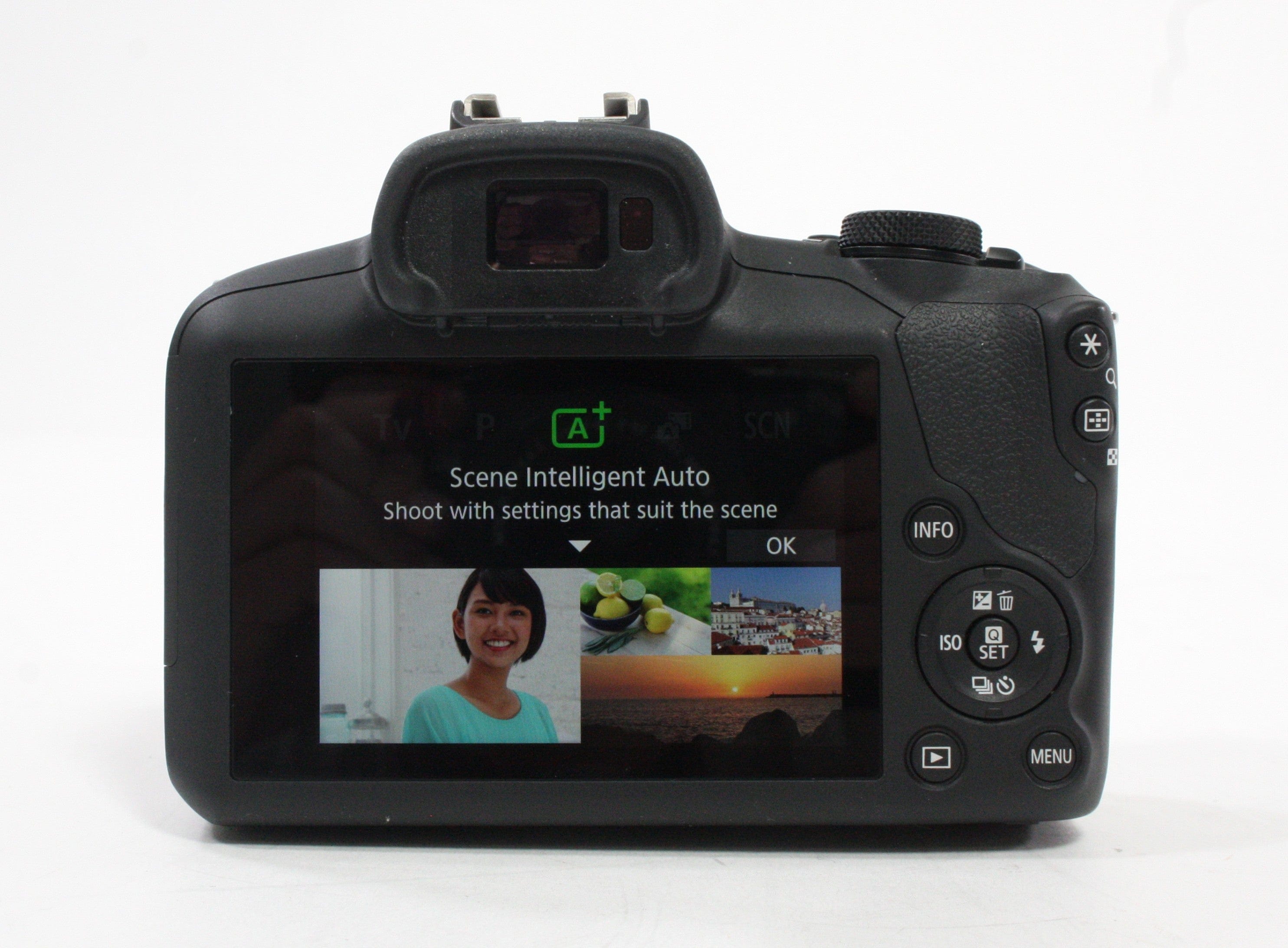 Canon R100 Mirrorless Digital Camera with 18-45mm f/4.5-5.6 IS STM Lens with Shutter Count (less than) 1,000