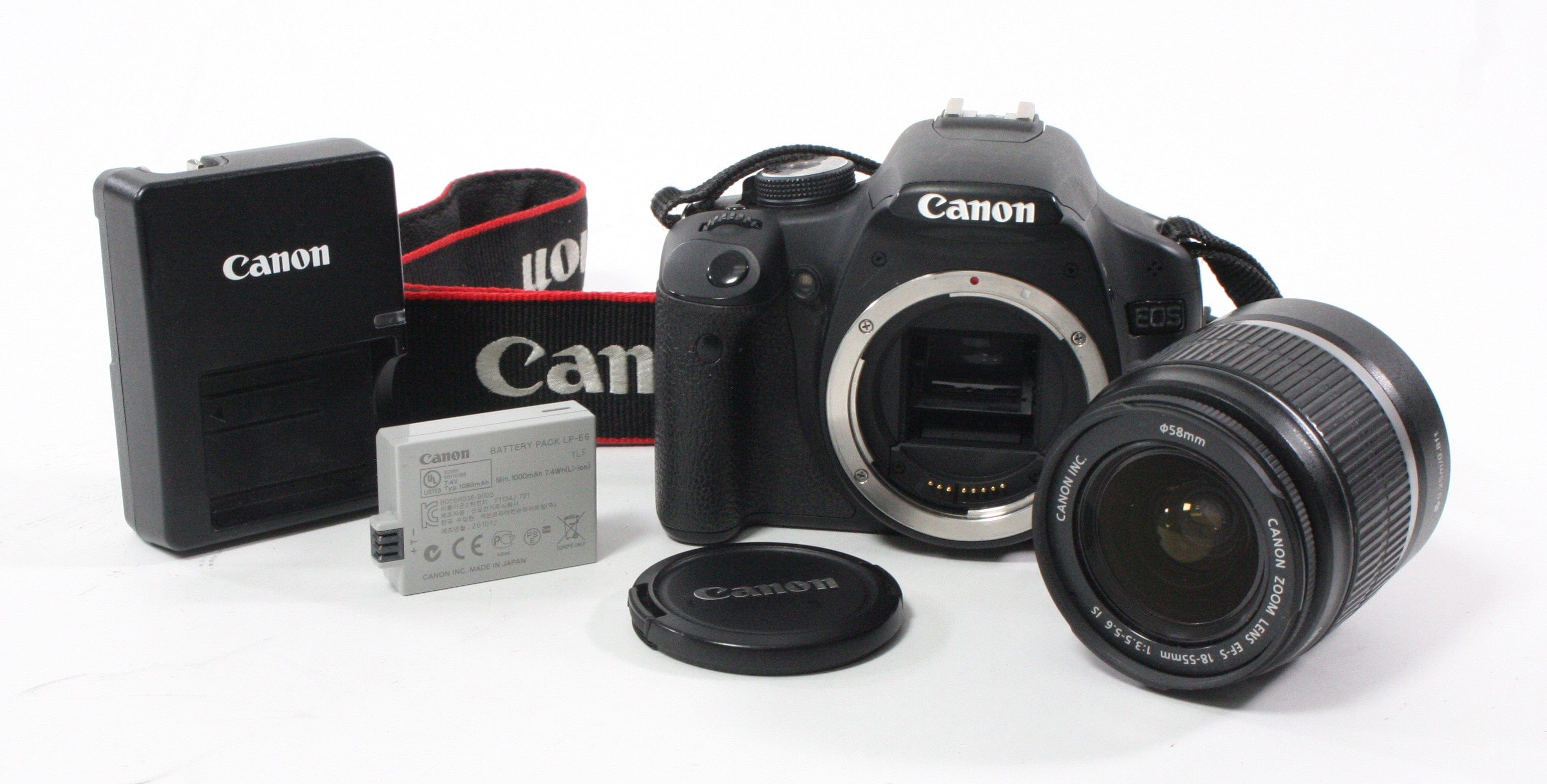 Canon Rebel T1i Digital SLR Camera with 18-55mm f.3.5-5.6 IS Lens Shutter Count 12,169