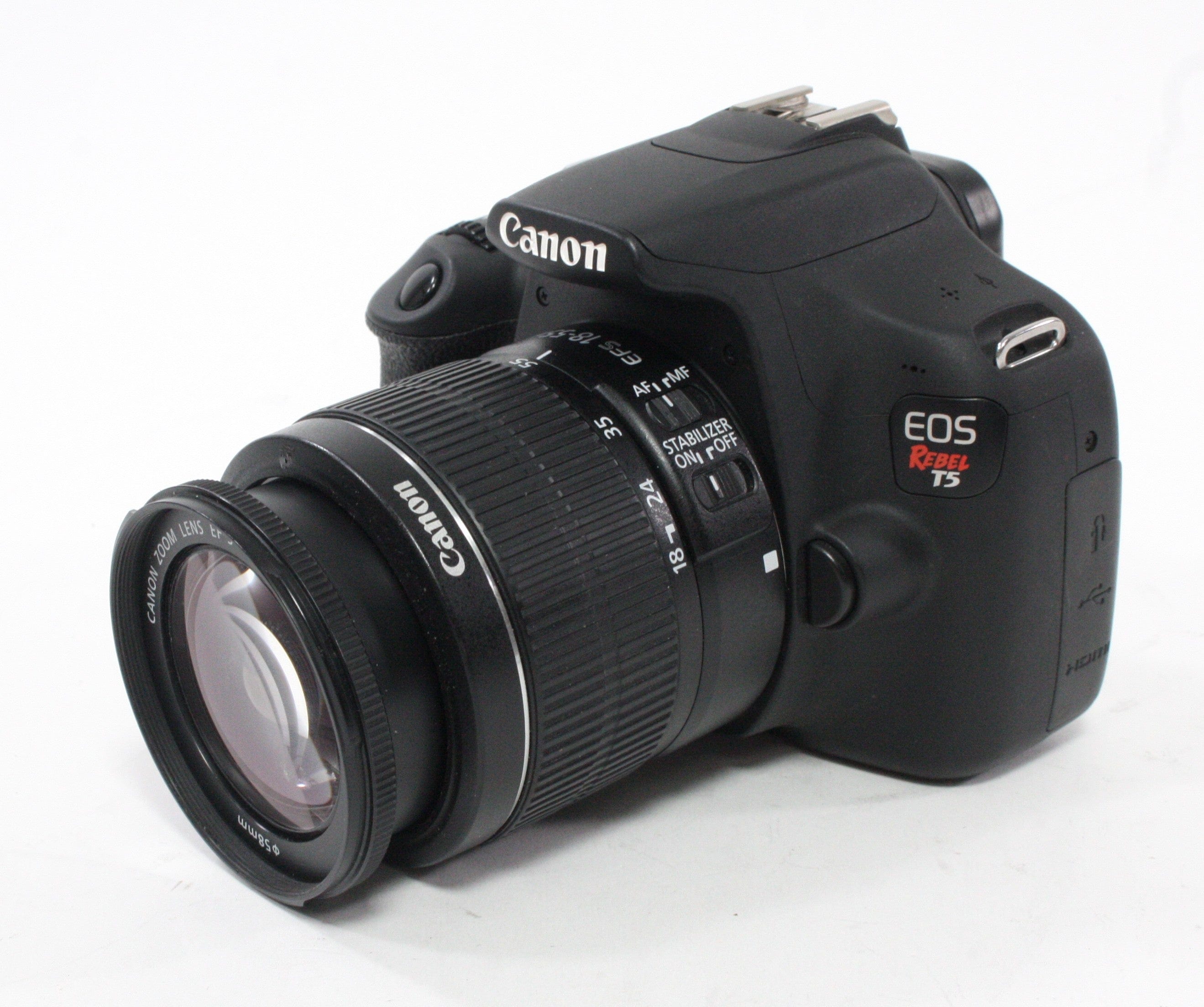 Canon Rebel T5 Digital SLR Camera with 18-55mm ff/3.5-5.6 IS II Lens Shutter Count 2,170