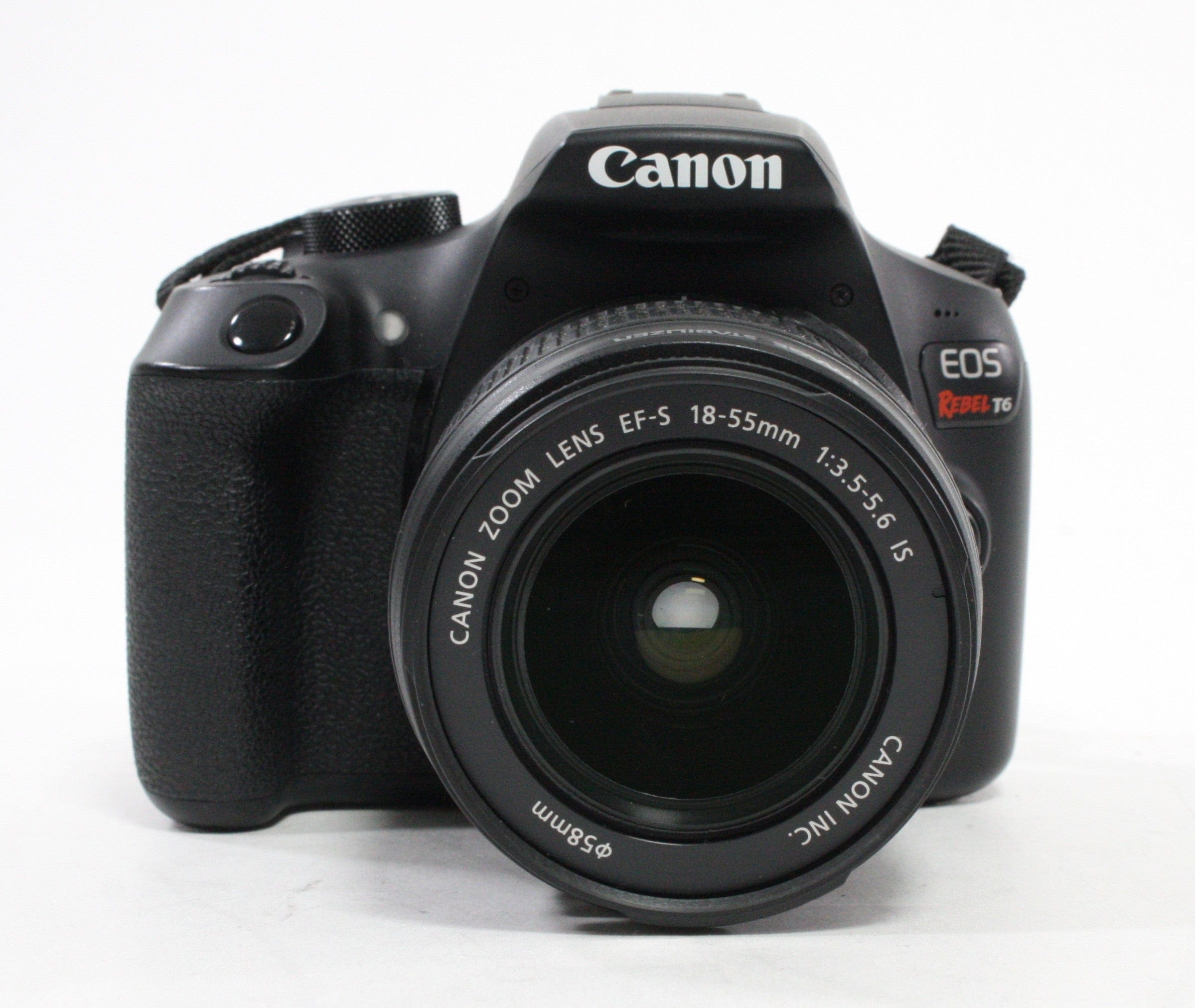 Canon Rebel T6 Digital SLR with 18-55mm f/3.5-5. IS II Lens SC 3484