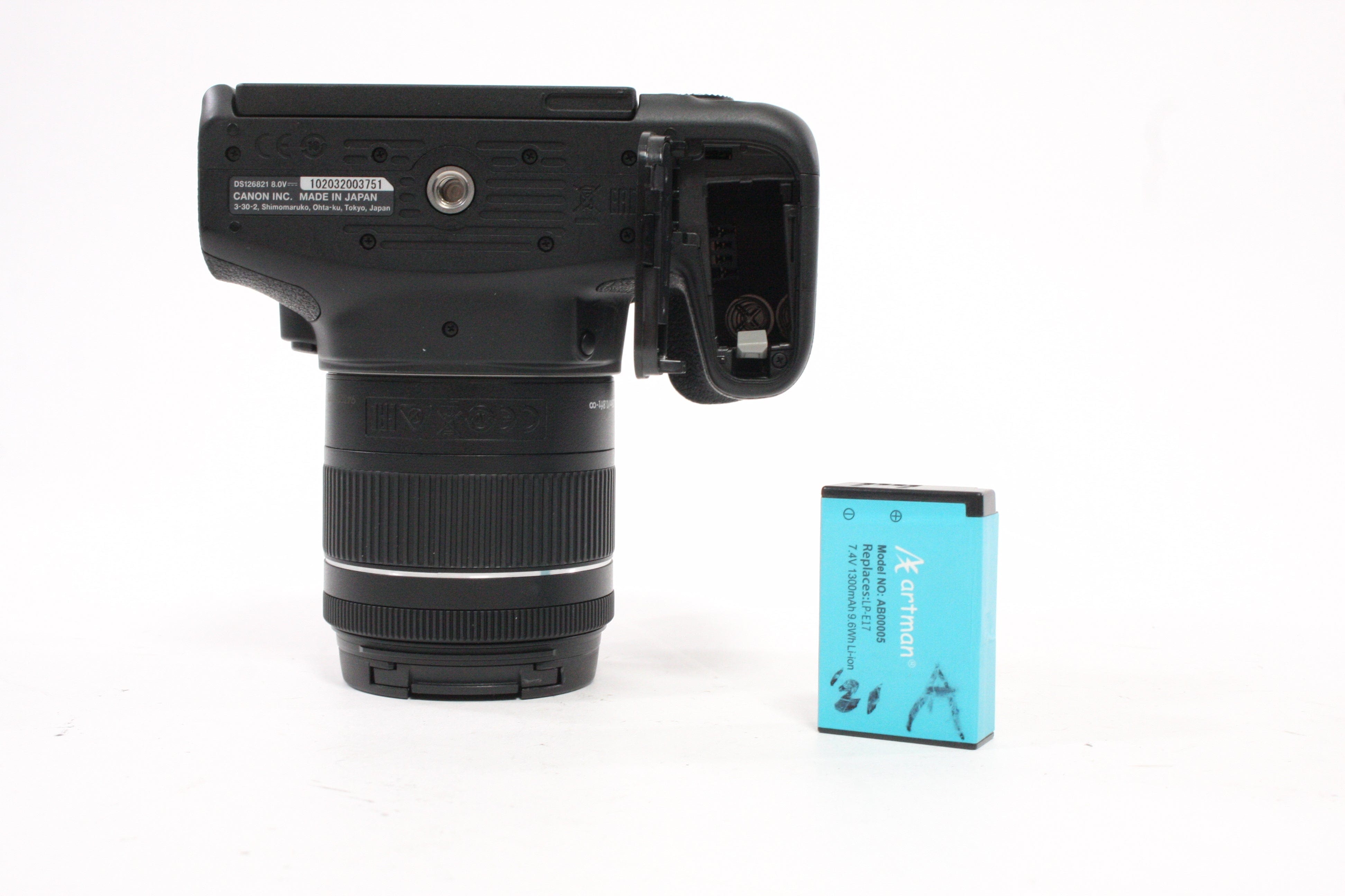 Canon Rebel T8i DSLR Camera with 18-55 f/4-5.6 IS STM Lens with Shutter Count Less Than 9,000
