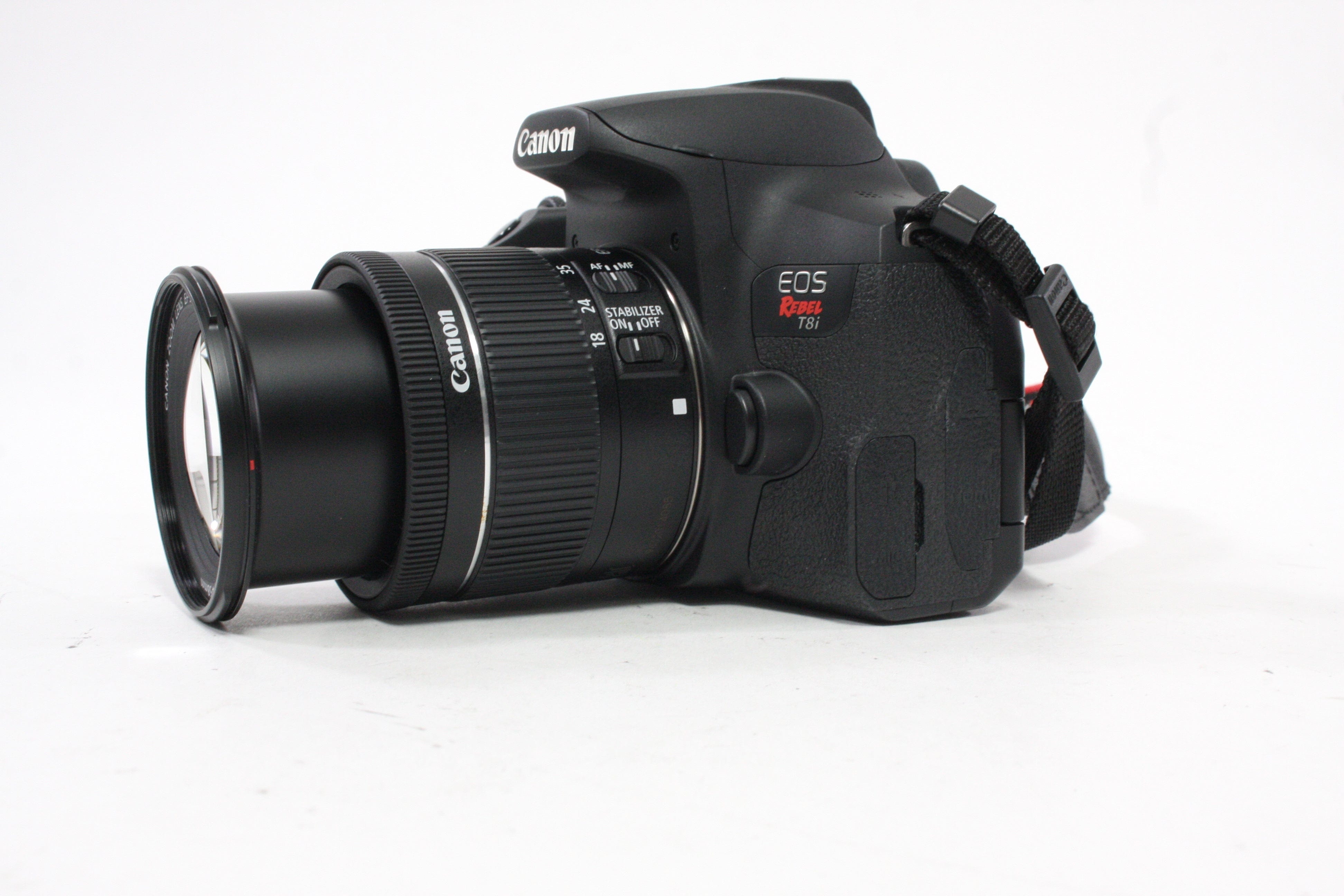 Canon Rebel T8i DSLR Camera with 18-55 f/4-5.6 IS STM Lens with Shutter Count Less Than 9,000