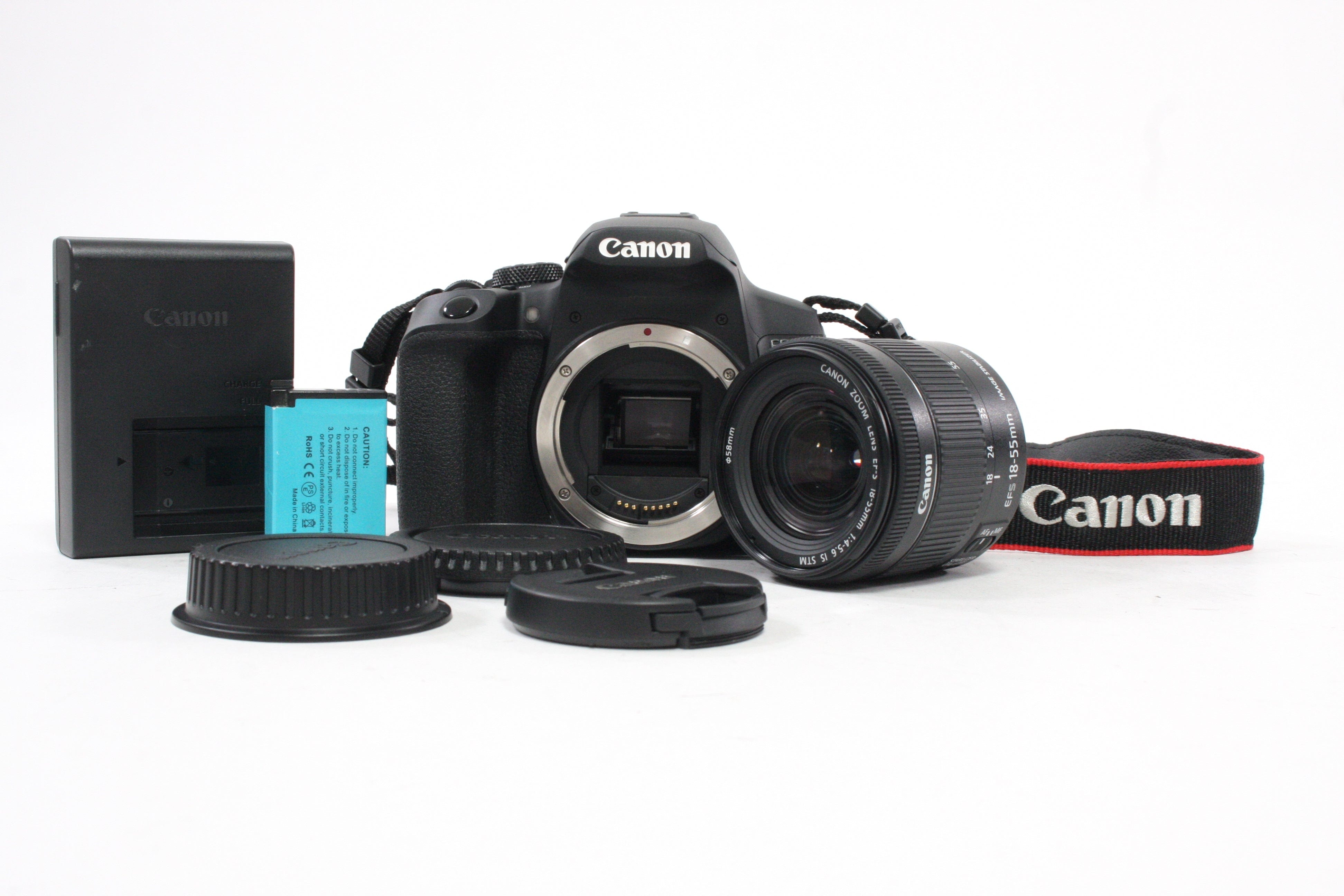 Canon Rebel T8i DSLR Camera with 18-55 f/4-5.6 IS STM Lens with Shutter Count Less Than 9,000