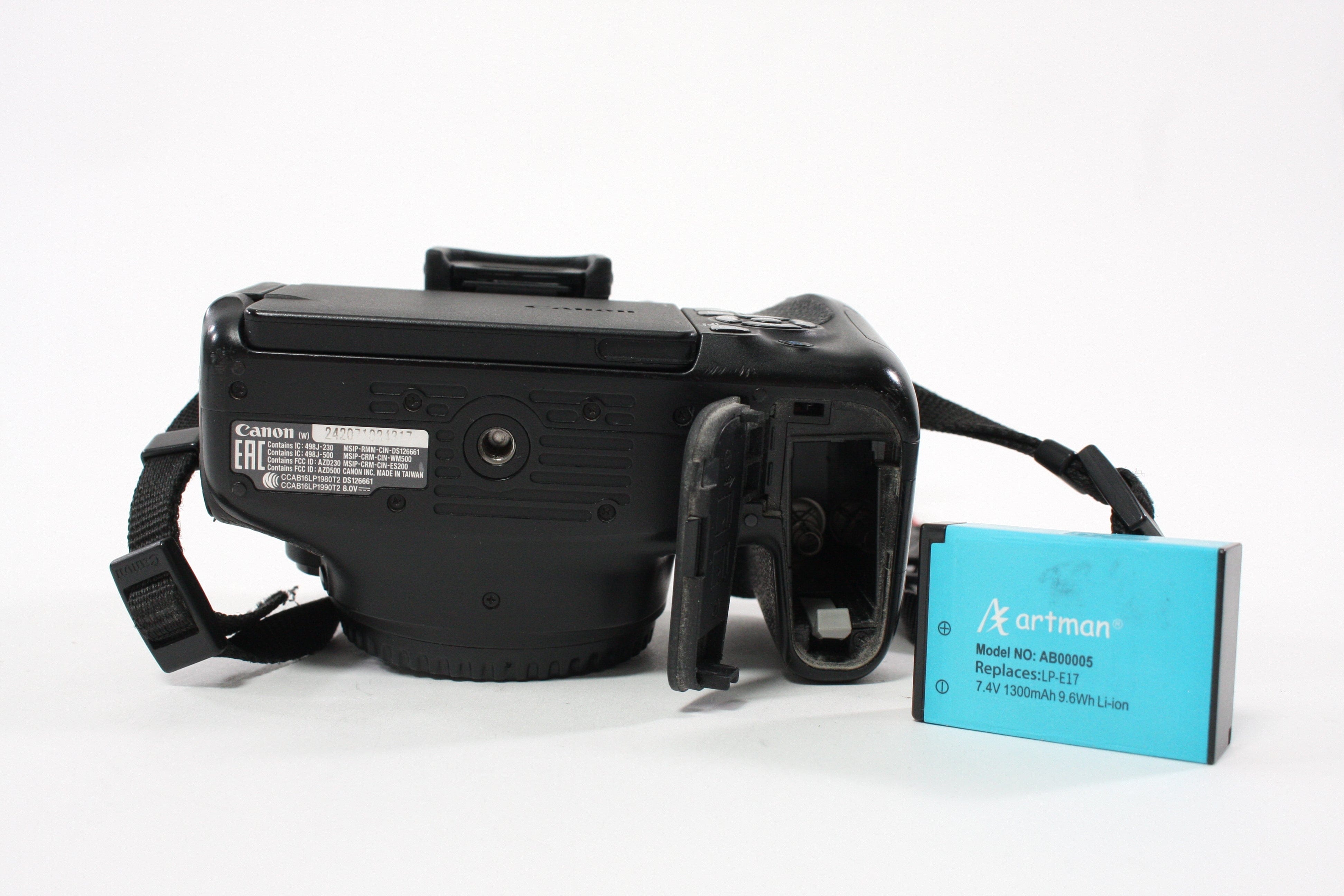 Canon T7i Digital SLR Camera Body with 18-55mm f/4-5.6 IS STM Lens with Shutter Count 53,460
