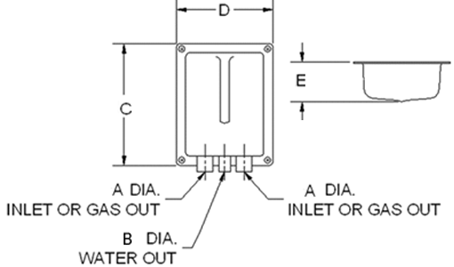 Centek Veratron 1020200 Gen-Sep™ Gas/Water Separator
