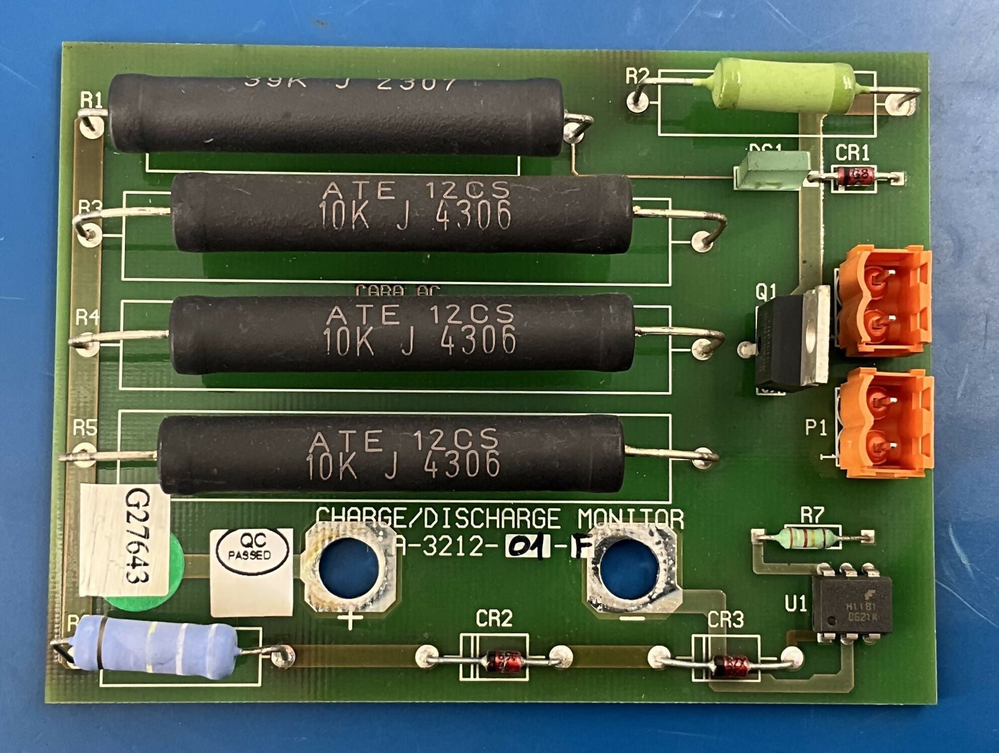 CHARGE/DISCHARGE MONITOR BOARD (A-3212-01-F) GE