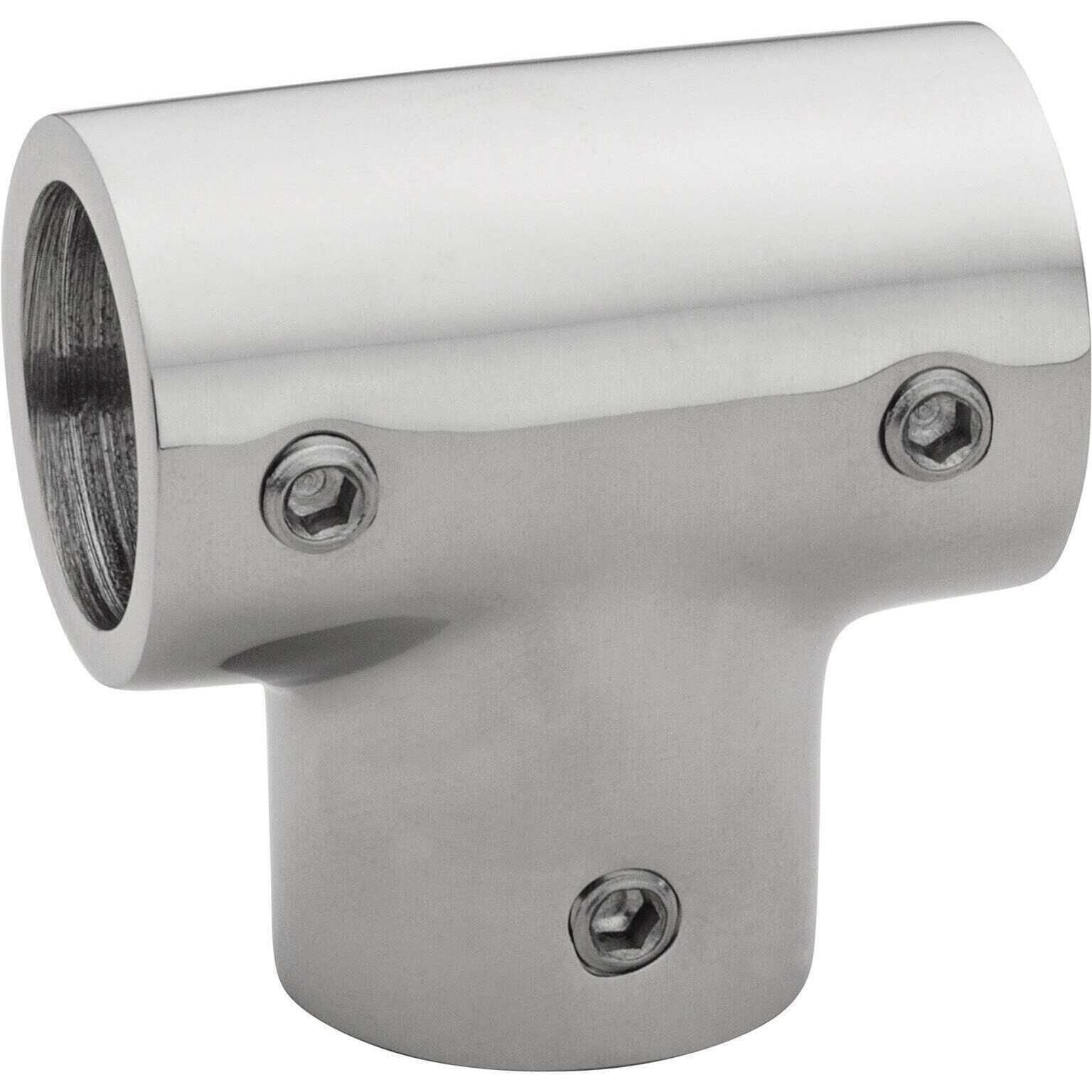Whitecap 6143C 1" O.D. 90Â° SS Tee Rail Fitting