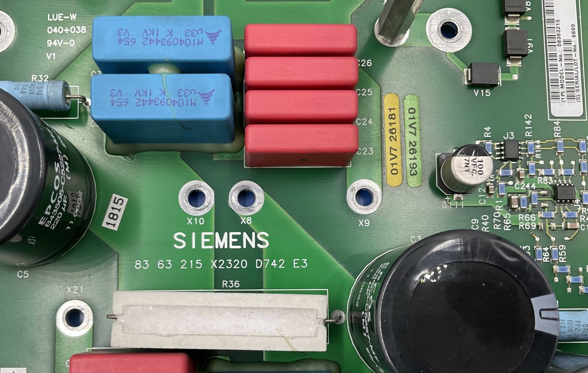 Siemens 8363215 - Circuit Board D742 CT Scanner PCB Label | Alo Tech Solutions