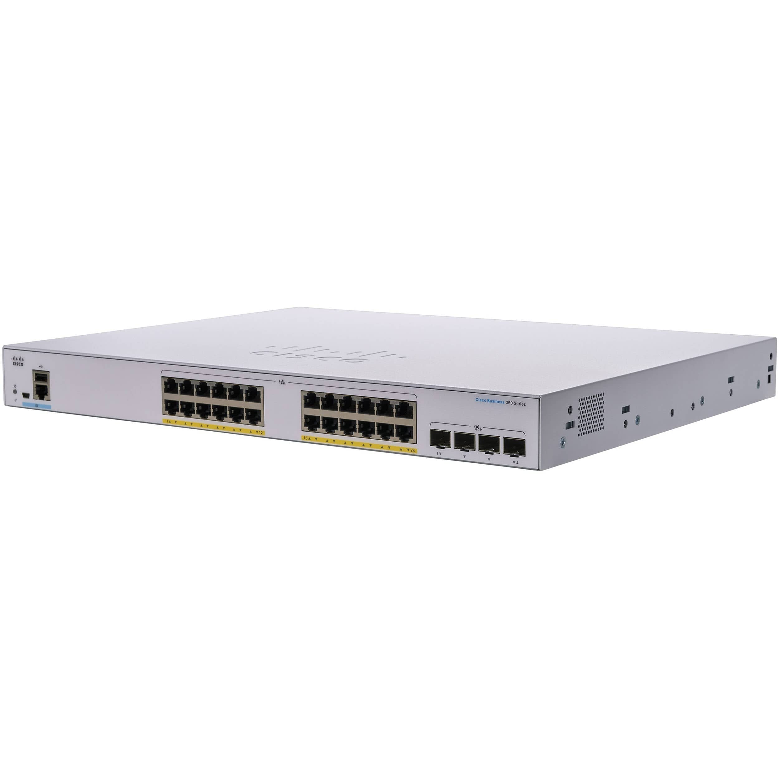 Cisco 24x 10/100/1000 Ethernet PoE+ ports and 370W PoE budget, 4x 1G SFP uplinks Switch - C1000-24FP-4G-L New