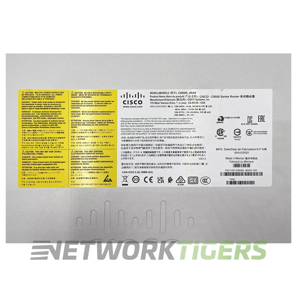 Cisco C8500L-8S4X Catalyst 8500 Series Edge Platform