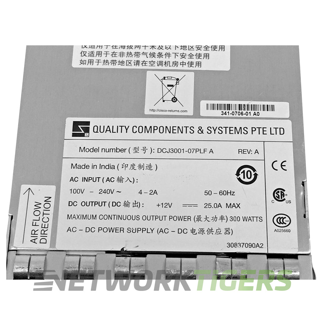 Cisco DS-C48S-300AC MDS 9100 Series 300W AC Switch Power Supply
