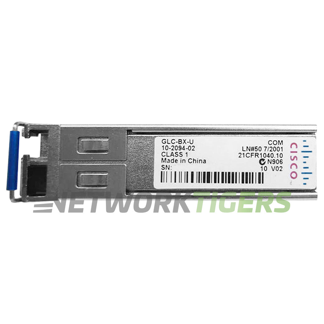 Cisco GLC-BX-U 1GB BASE-BX-U BiDi 1310nm-TX/1490nm-RX 10km DOM SFP Transceiver