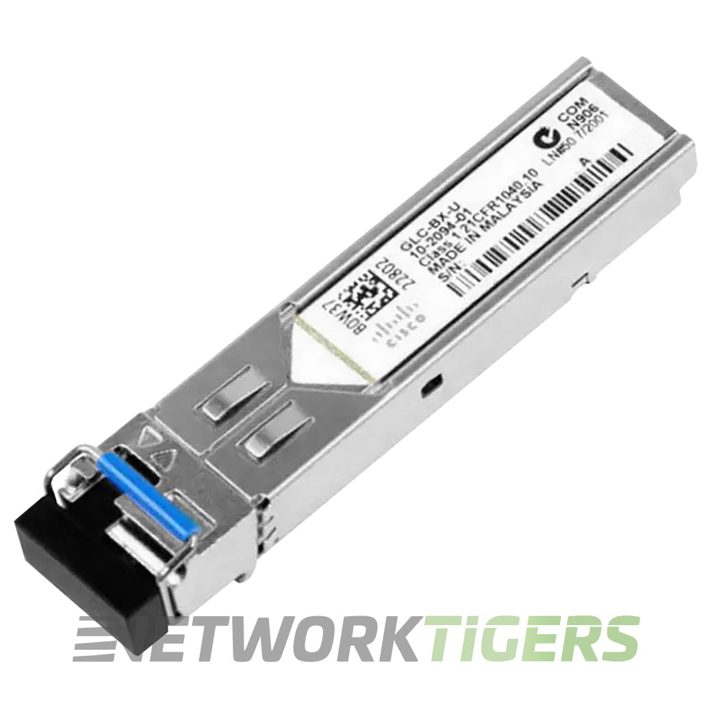 Cisco GLC-BX-U 1GB BASE-BX-U BiDi 1310nm-TX/1490nm-RX 10km DOM SFP Transceiver