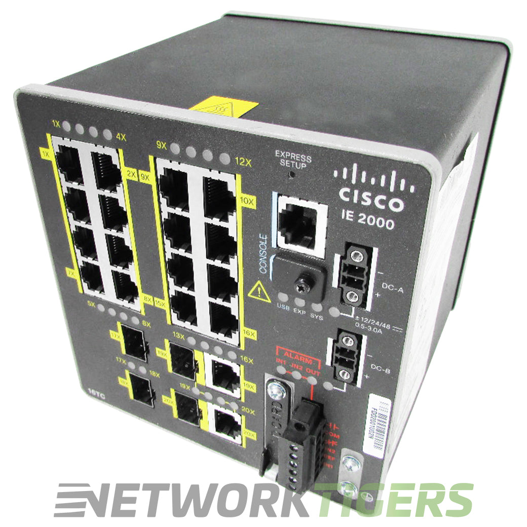 Cisco IE-2000-16TC-G-E 16x FE RJ45 2x 1GB Combo 2x 1GB SFP Switch
