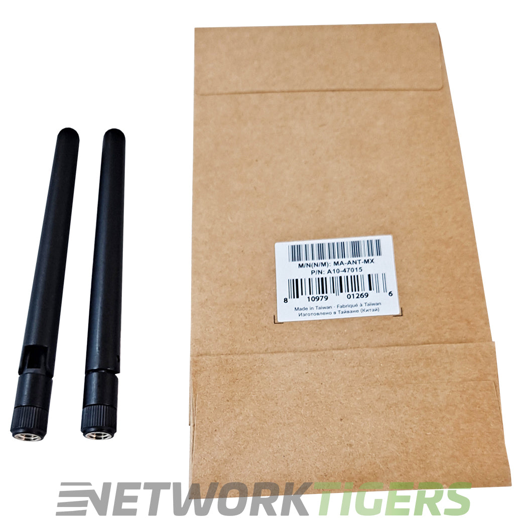 NEW Cisco Meraki MA-ANT-MX DualBand Dipole 802.11 RP-SMA Pair Antennas for MX68W