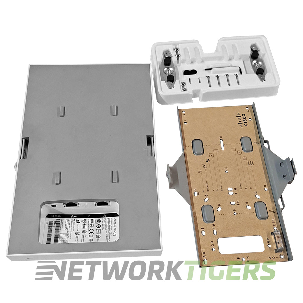 NEW Cisco Meraki MR52-HW Wi-Fi 5 802.11ac Internal Ant Unclaimed WAP w/ Mounts