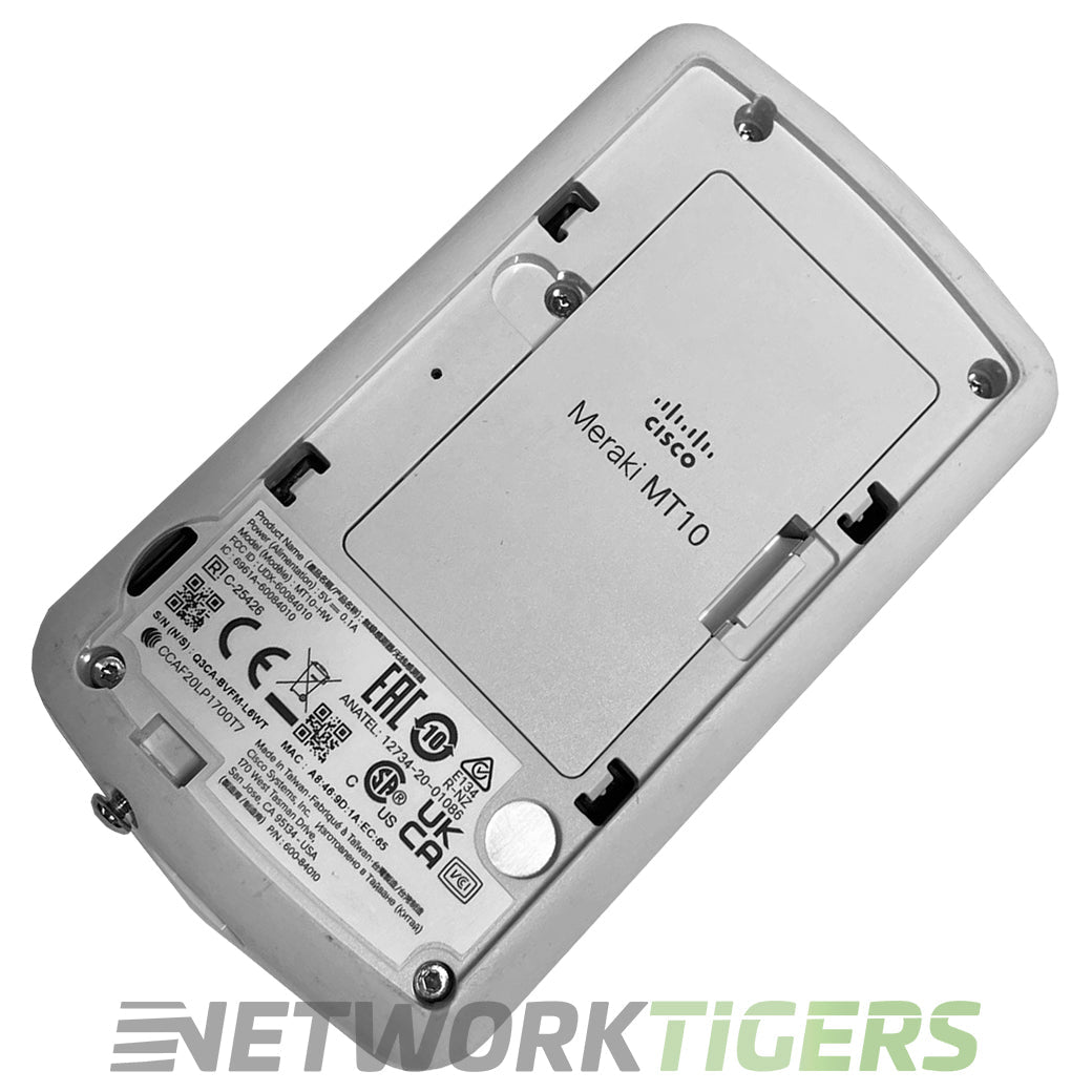 NEW Cisco MT10-HW Meraki Cloud-Managed Indoor Temperature and Humidity Sensor