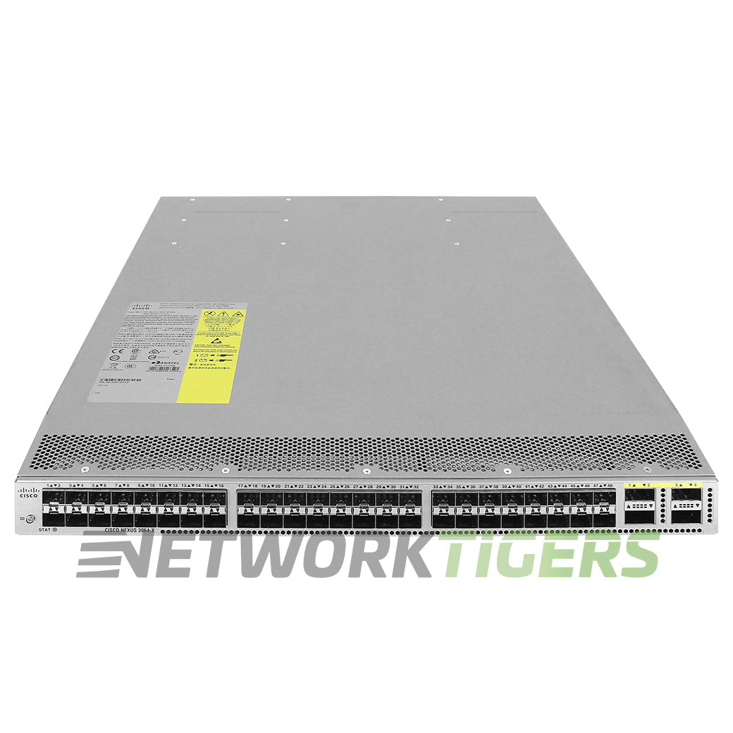 Cisco N3K-C3064-X-FD-L3 48x 10GB SFP+ 4x 40GB QSFP+ Back-to-Front Air DC Switch