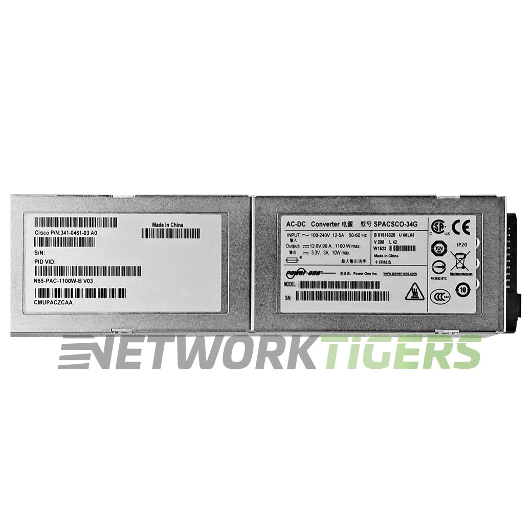 NEW Cisco N55-PAC-1100W-B 1100W AC Front-to-Back Airflow (PSI) Power Supply
