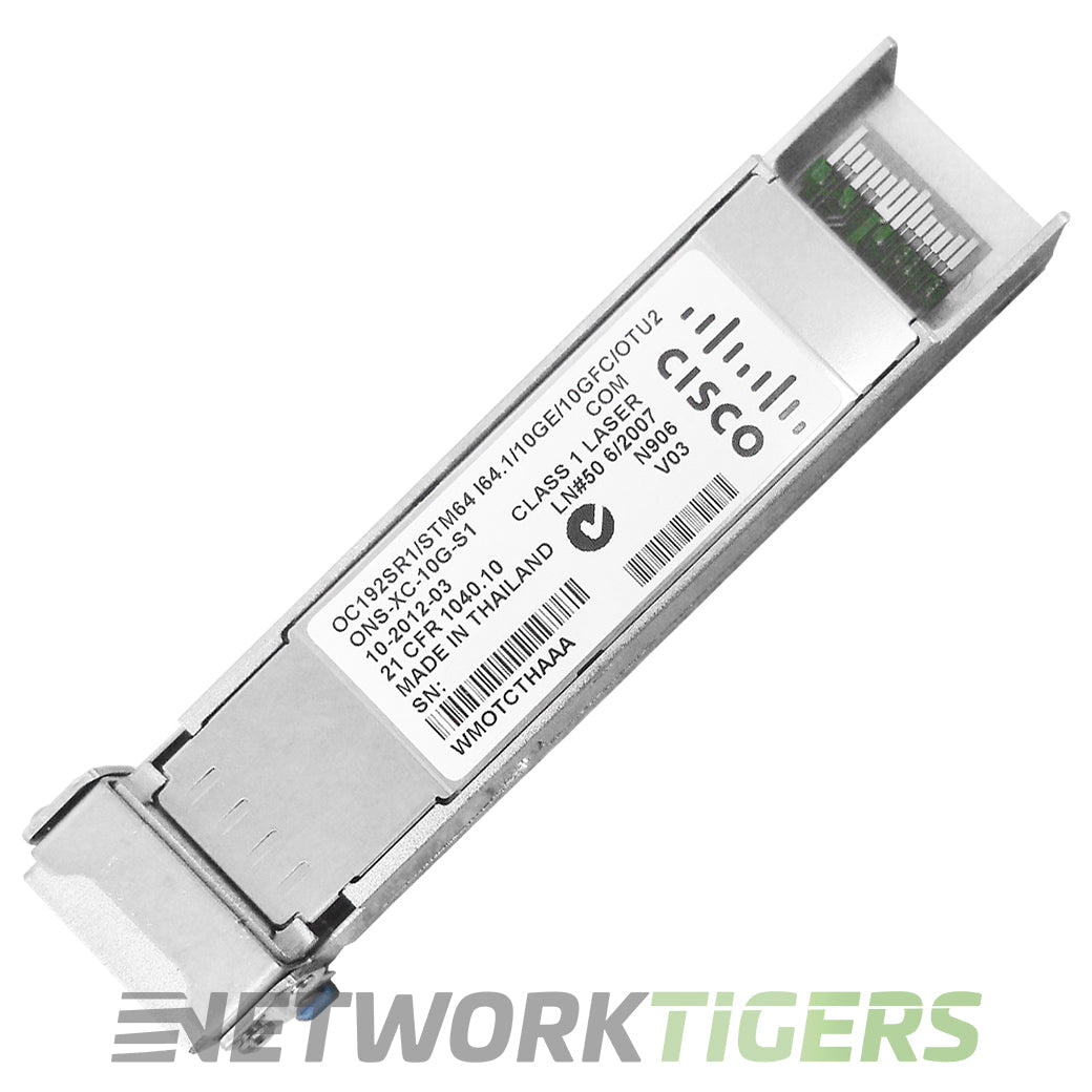 NEW Cisco ONS-XC-10G-S1 ONS Family OC-192/STM-64/10GE 1310 SR XFP Transceiver