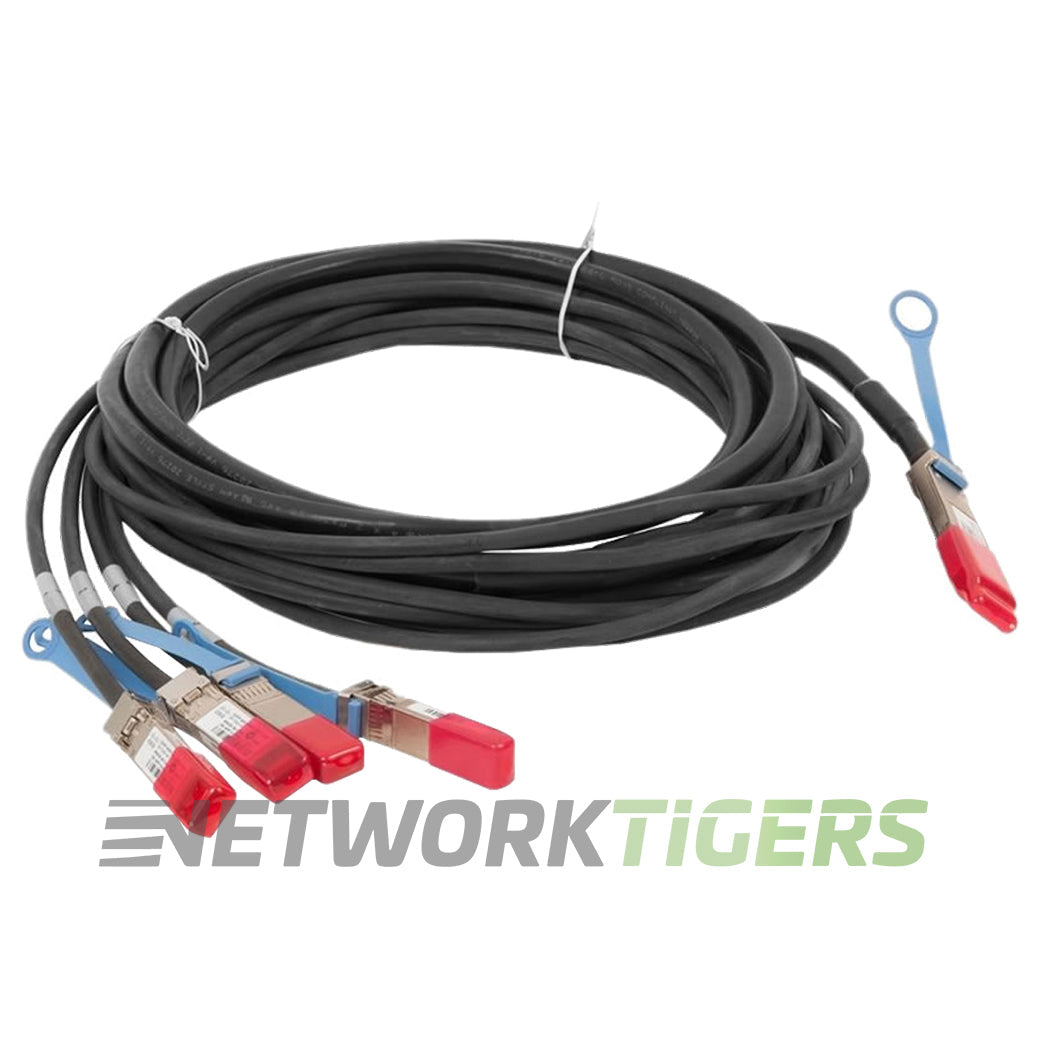 NEW Cisco QSFP-4SFP10G-CU5M 5m 1x 40GB QSFP+ to 4x 10GB SFP+ Breakout Cable