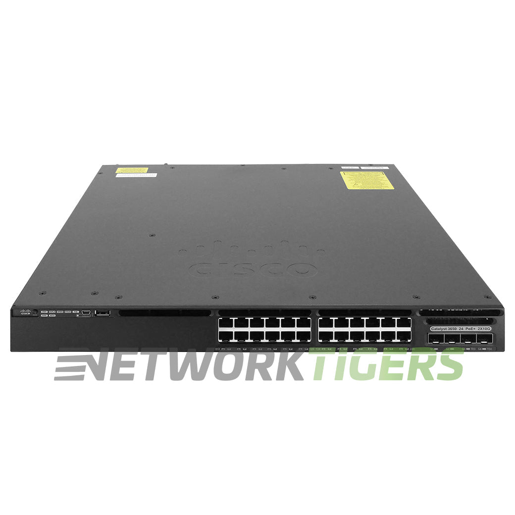 Cisco WS-C3650-24PDM-S 24x 1GB PoE+ RJ45 2x 10GB SFP+ 2x 1GB SFP Switch