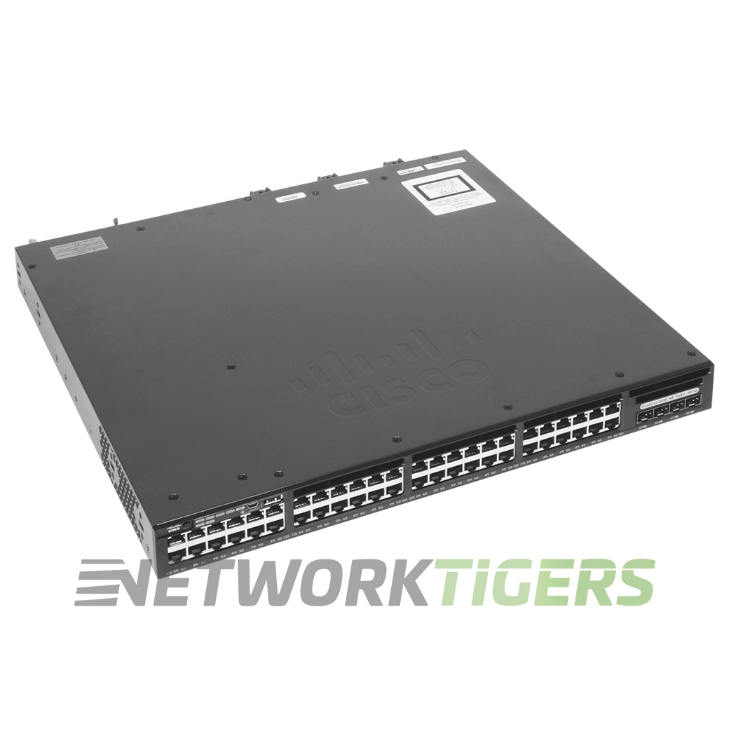 NEW Cisco WS-C3650-48FS-S 48x 1GB PoE+ RJ45 4x 1GB SFP Switch