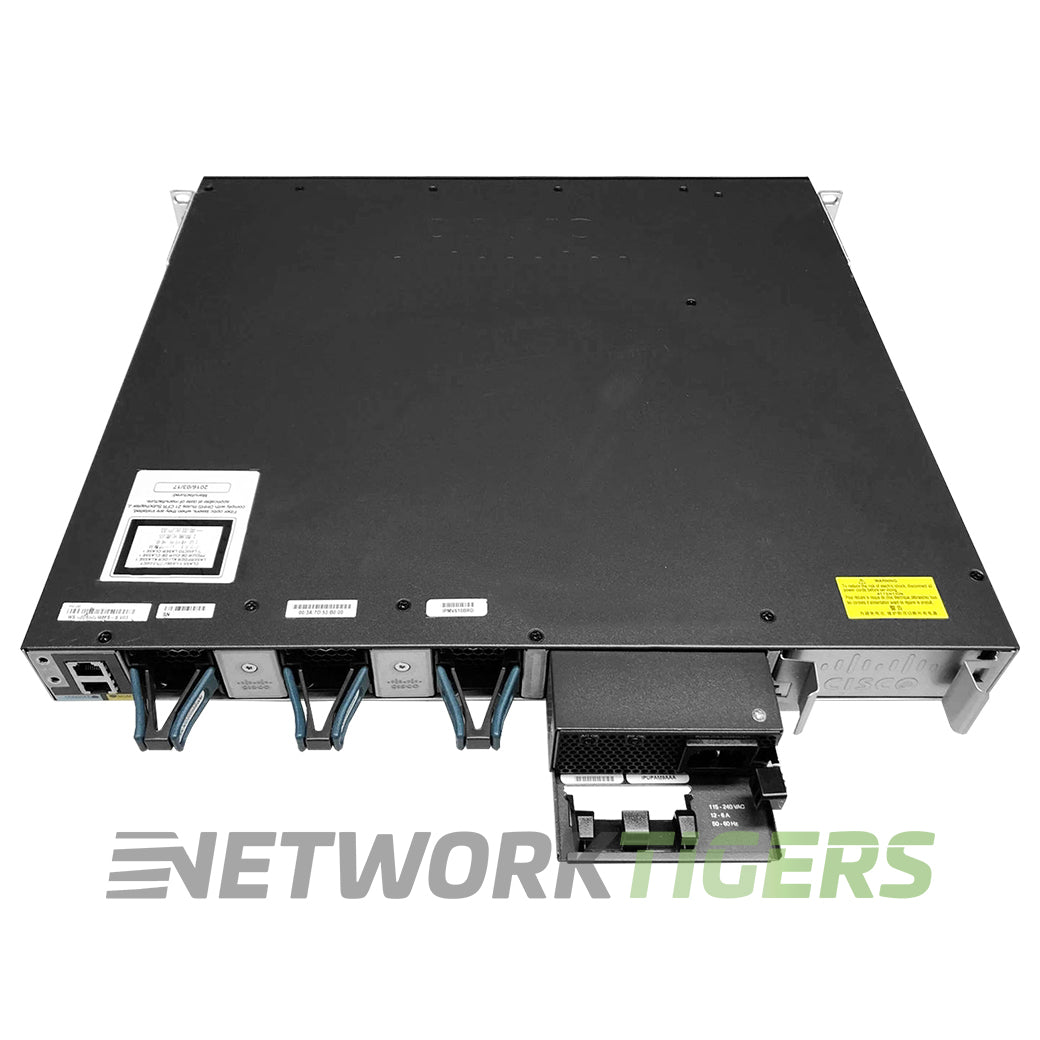 Cisco WS-C3650-48FWQ-S 48x 1GB FPoE RJ45 4x 10GB SFP+ Manages 5x APs Switch