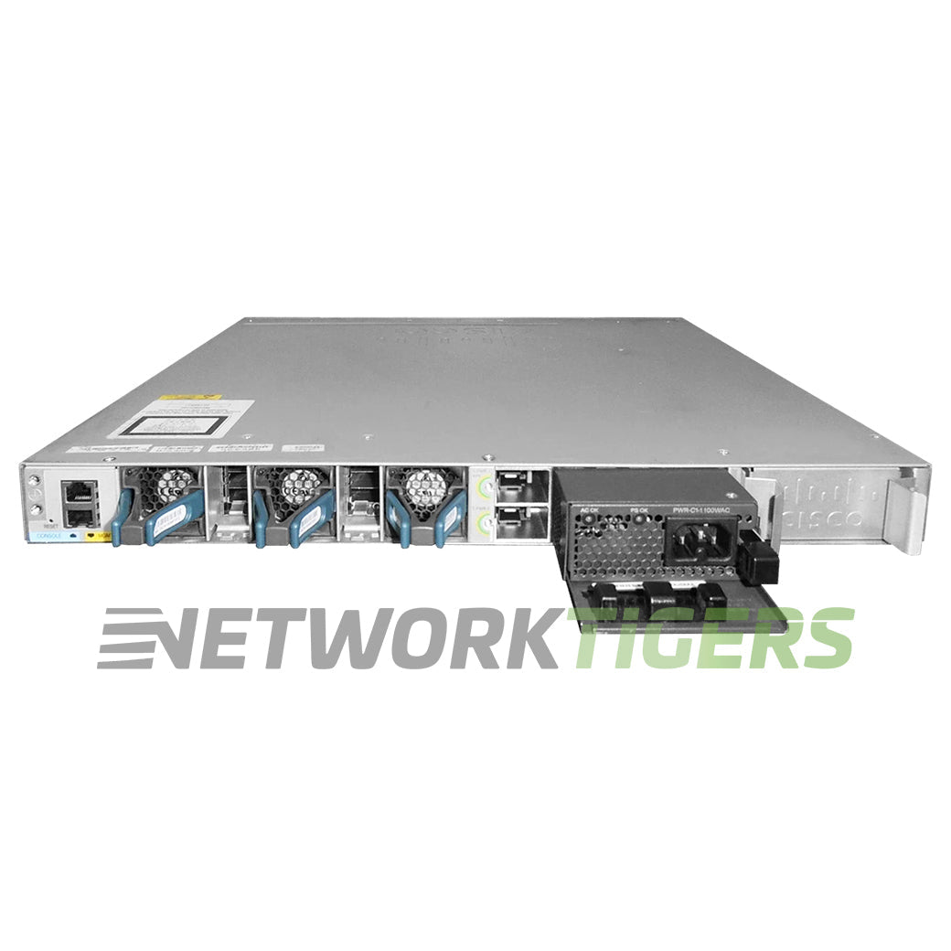 NEW Cisco WS-C3850-48P-E 48x 1GB PoE+ RJ45 1x Module Slot Switch
