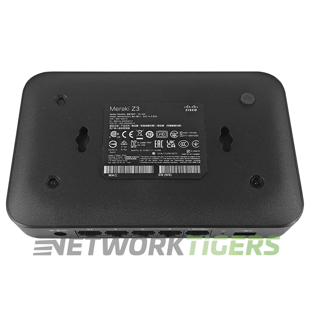 NEW Cisco Meraki Z3-HW Z3 Series Unclaimed Cloud Managed Teleworker Gateway