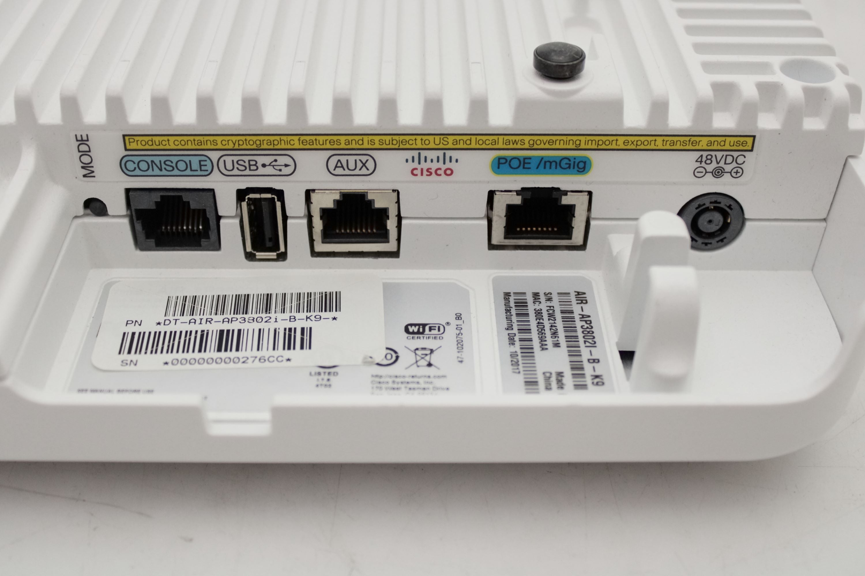 Bundle of 20 - Cisco AIR-AP3802I-B-K9 Access Points w/Mounting