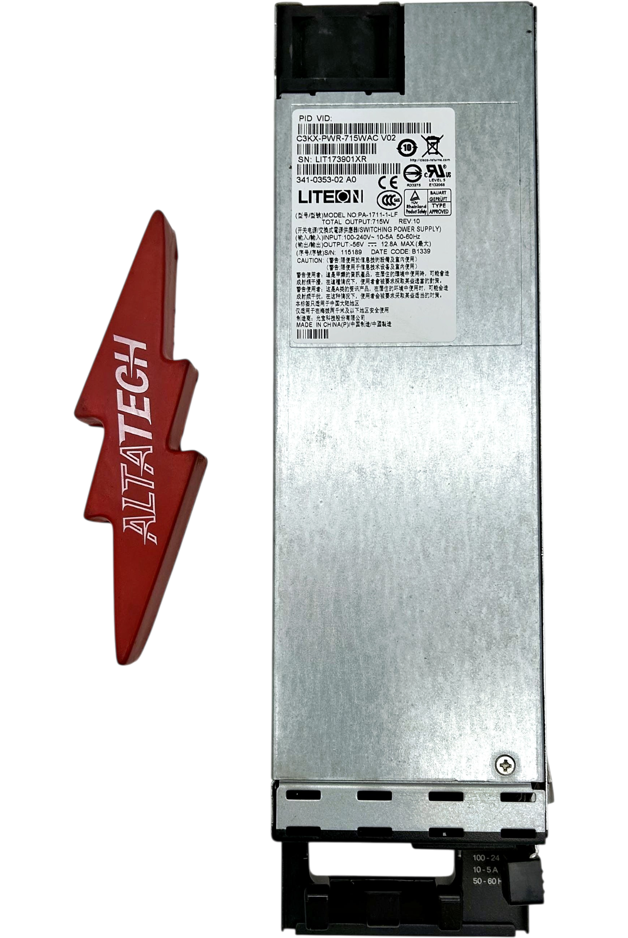CISCO C3KX-PWR-715WAC/2 CATALYST 3K-X 715W AC PWR