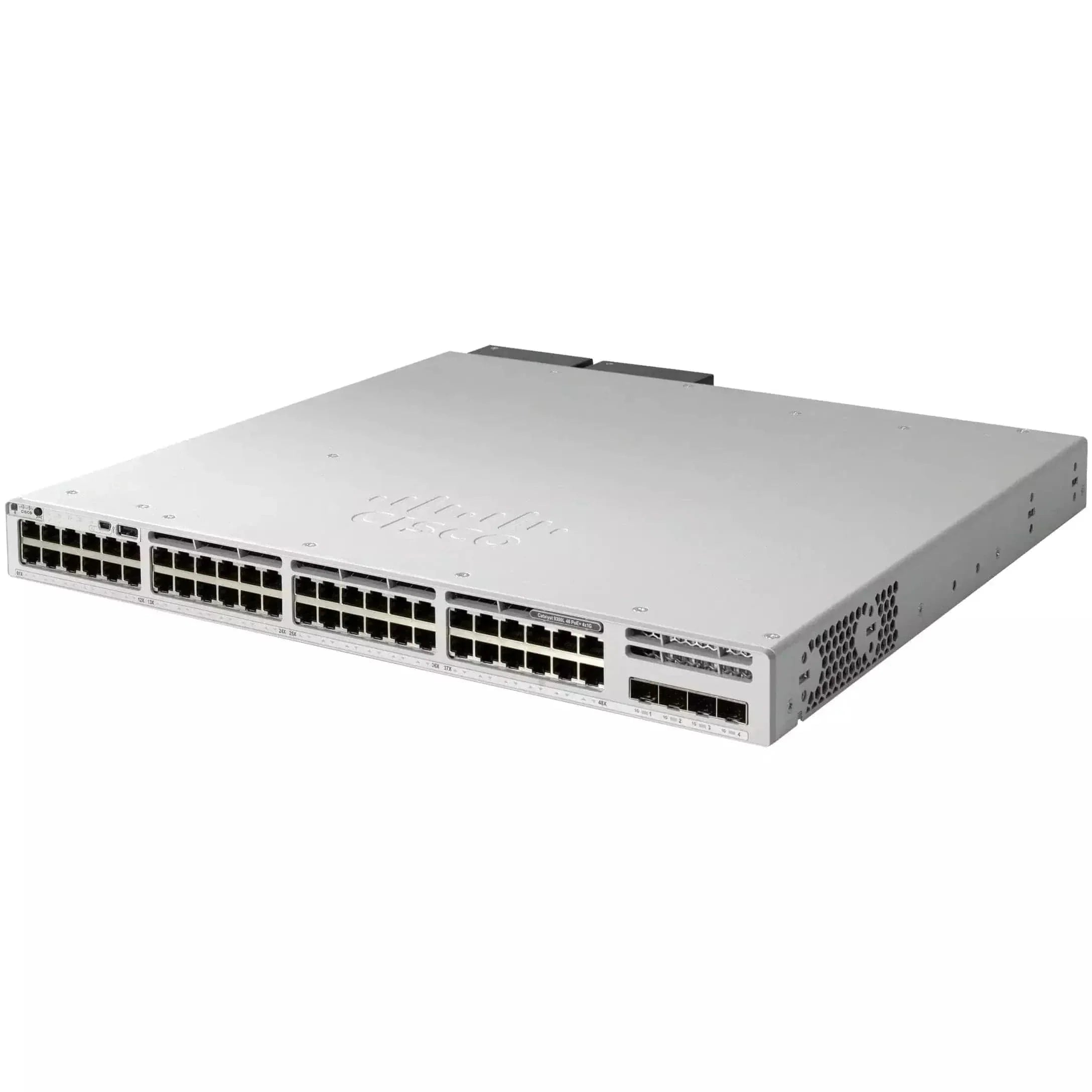 C9300L-48UXG-2Q-E - Cisco Catalyst 9300 Switch with 48-ports ( 12x multiGigabit [10G/5G/2.5G/GE/FE] + 36x 1GE copper), fixed 2x40G QSFP uplinks, UPOE, Network Essentials