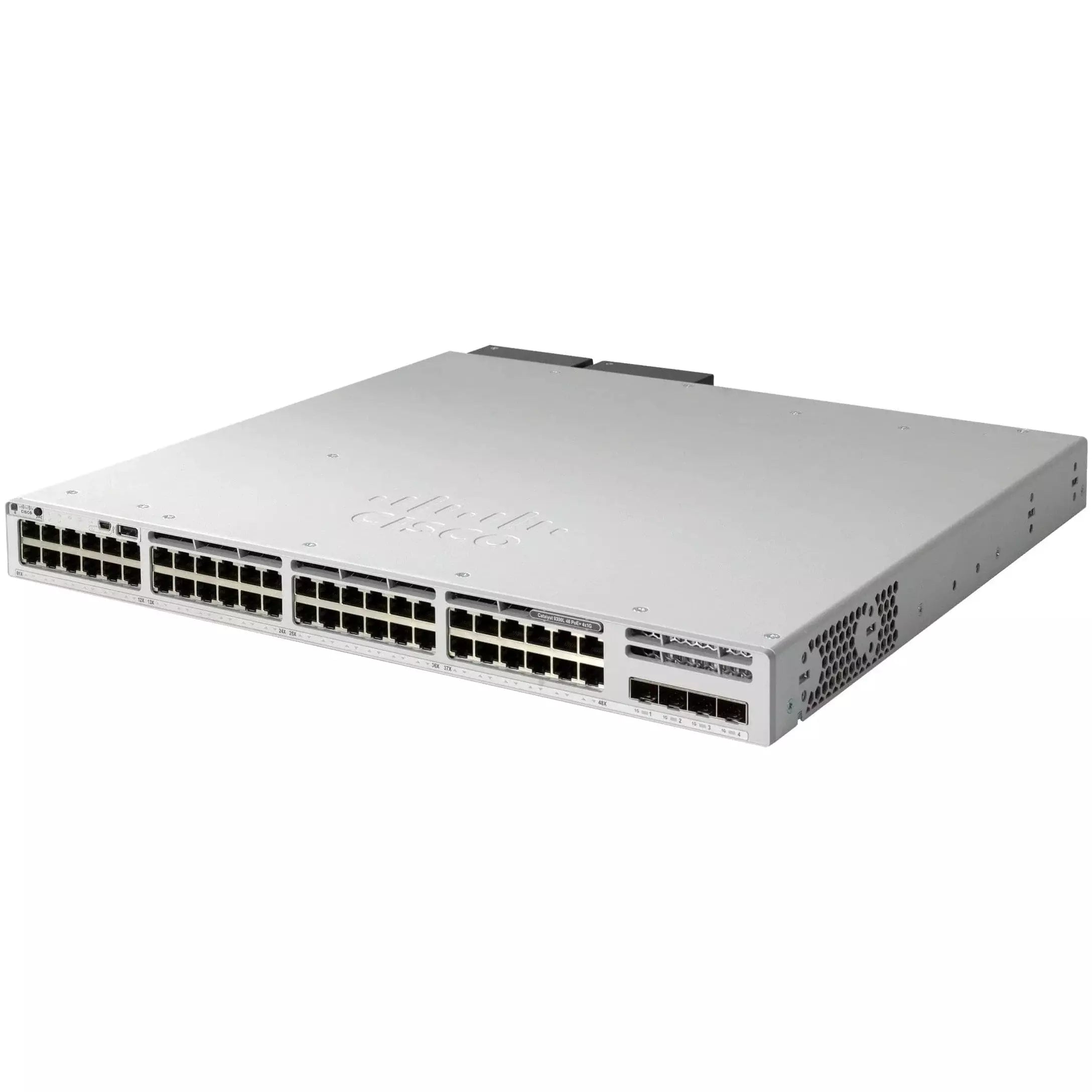 C9300L-48T-4X-E - Cisco Catalyst 9300 Switch with 48-port 1G copper, fixed 4x10G SFP+ uplinks, and Network Essentials
