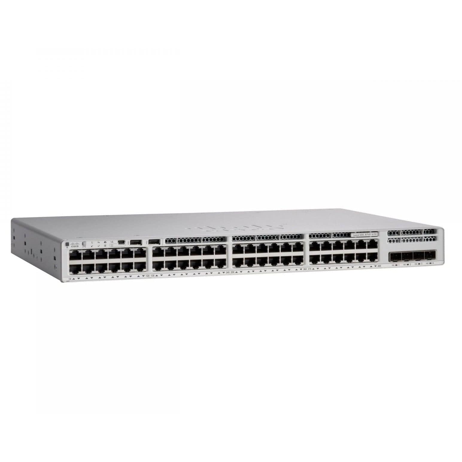C9300L-48P-4G-E - Cisco Catalyst 9300 Switch with 48-port 1G copper, fixed 4x1G SFP uplinks, PoE+, and Network Essentials