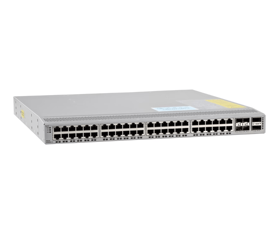 Cisco Nexus 9200 48 Port PoE Gigabit Switch w/ 4x SFP28 Ports & 2x QSFP28 Ports - N9K-C92348GC-X - Refurbished