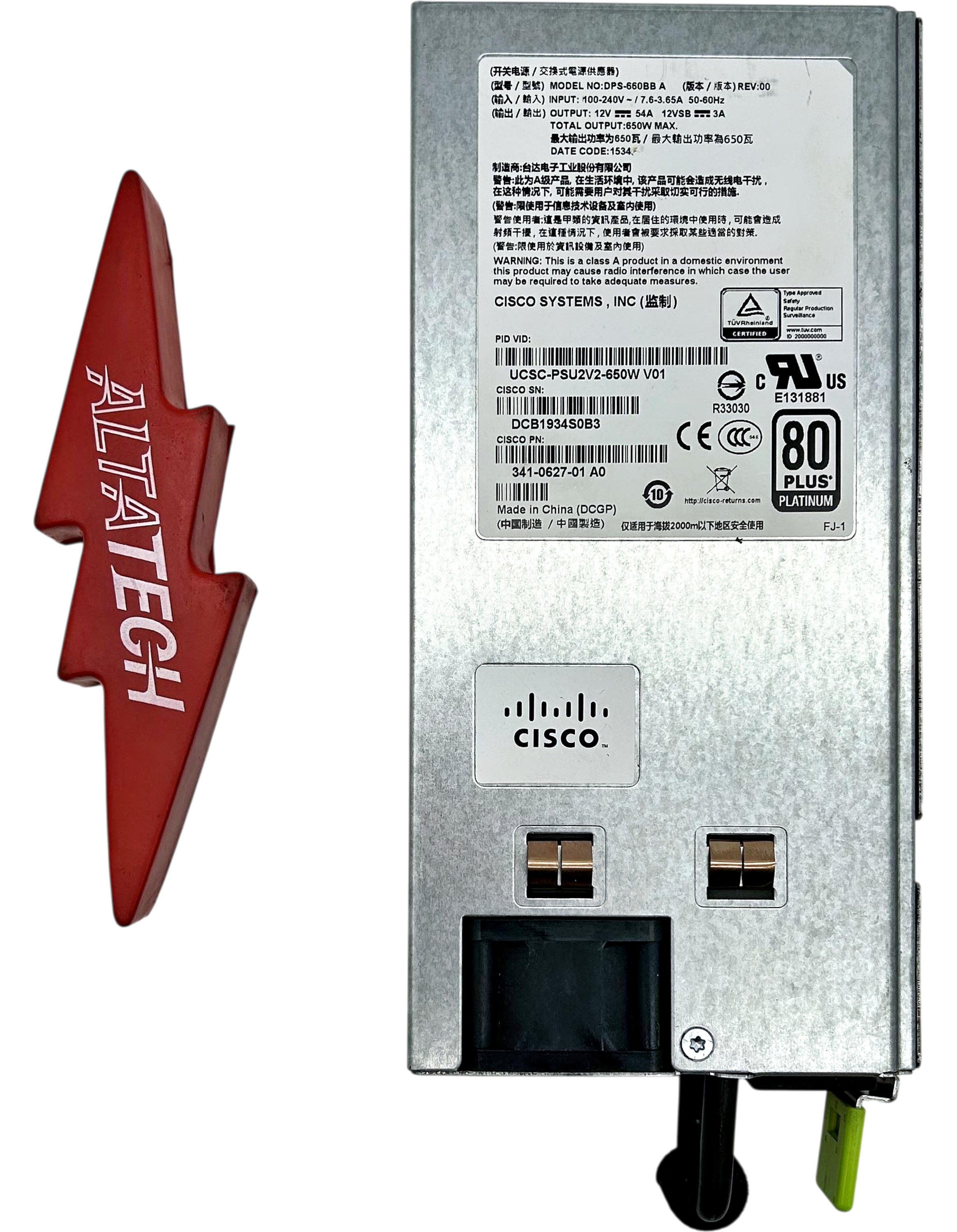 Cisco UCSC-PSU2V2-650W 650W V2 AC Power Supply
