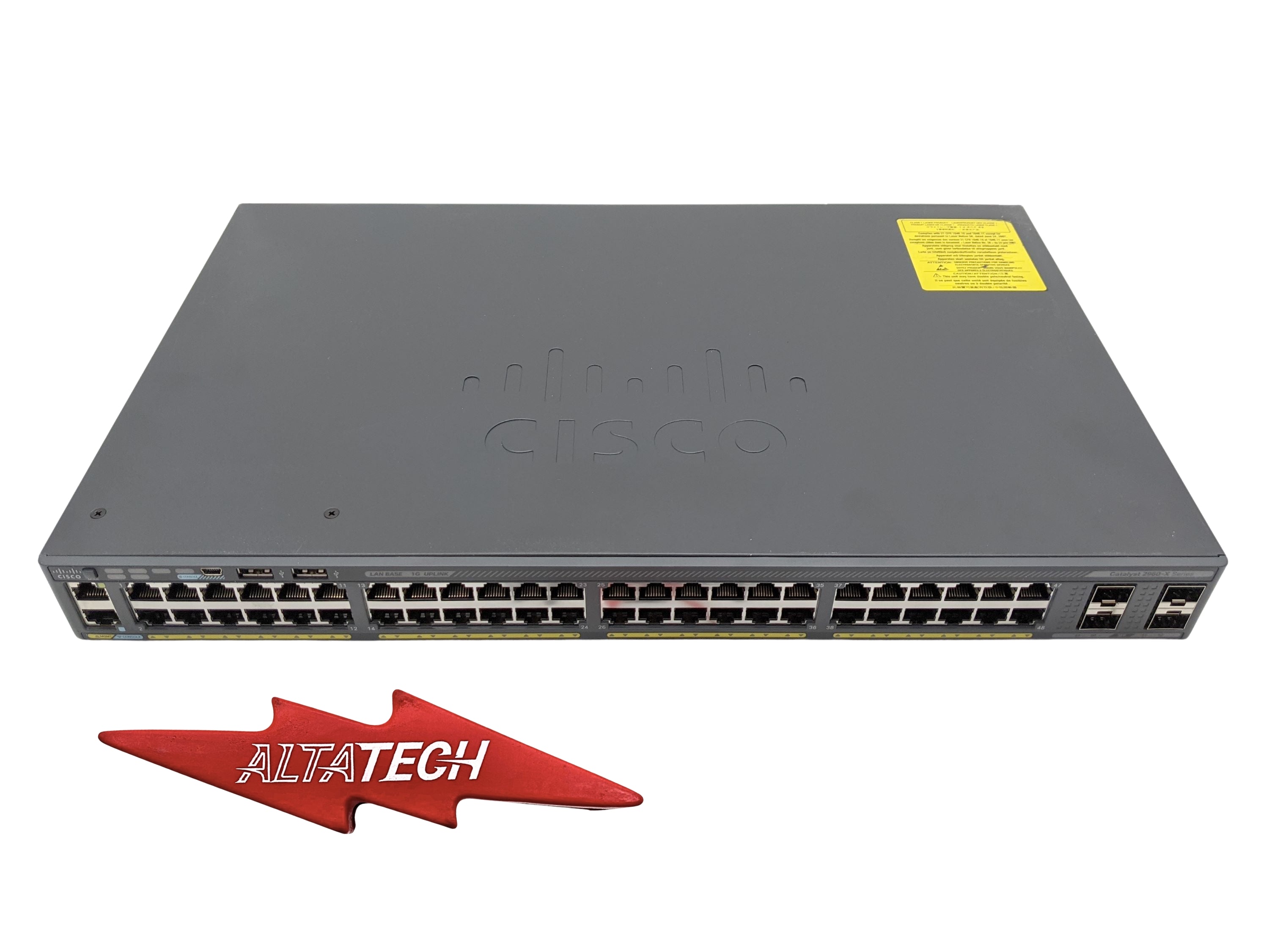 Cisco WS-C2960X-48TS-L Catalyst 48x 1GBE RJ-45, 4x SFP Switch
