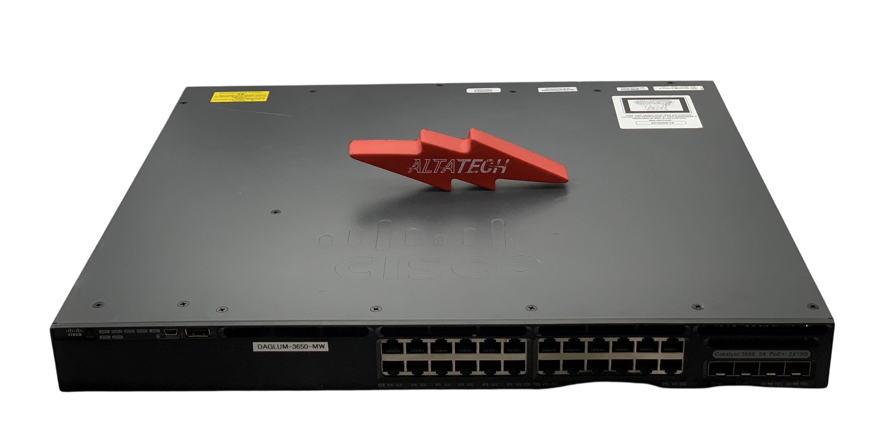 Cisco WS-C3650-24PD-E Catalyst 3650 24 Port PoE 2x10G Uplink IP Servic