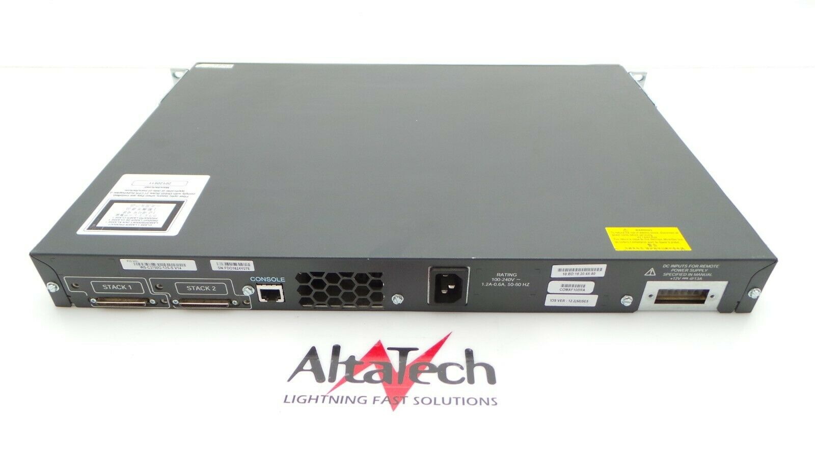 Cisco WS-C3750G-12S-S Catalyst 12-Port SFP Gigabit Ethernet Switch
