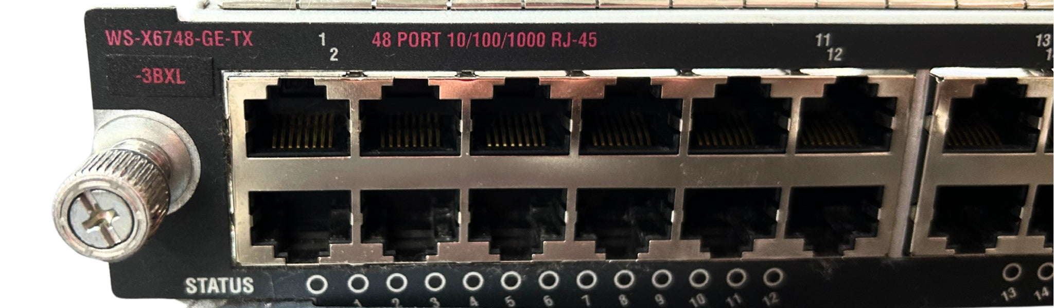 Cisco WS-X6748-GE-TX-3BXL 48 PORT RJ45 W/ WS-F6700-DFC3BXL