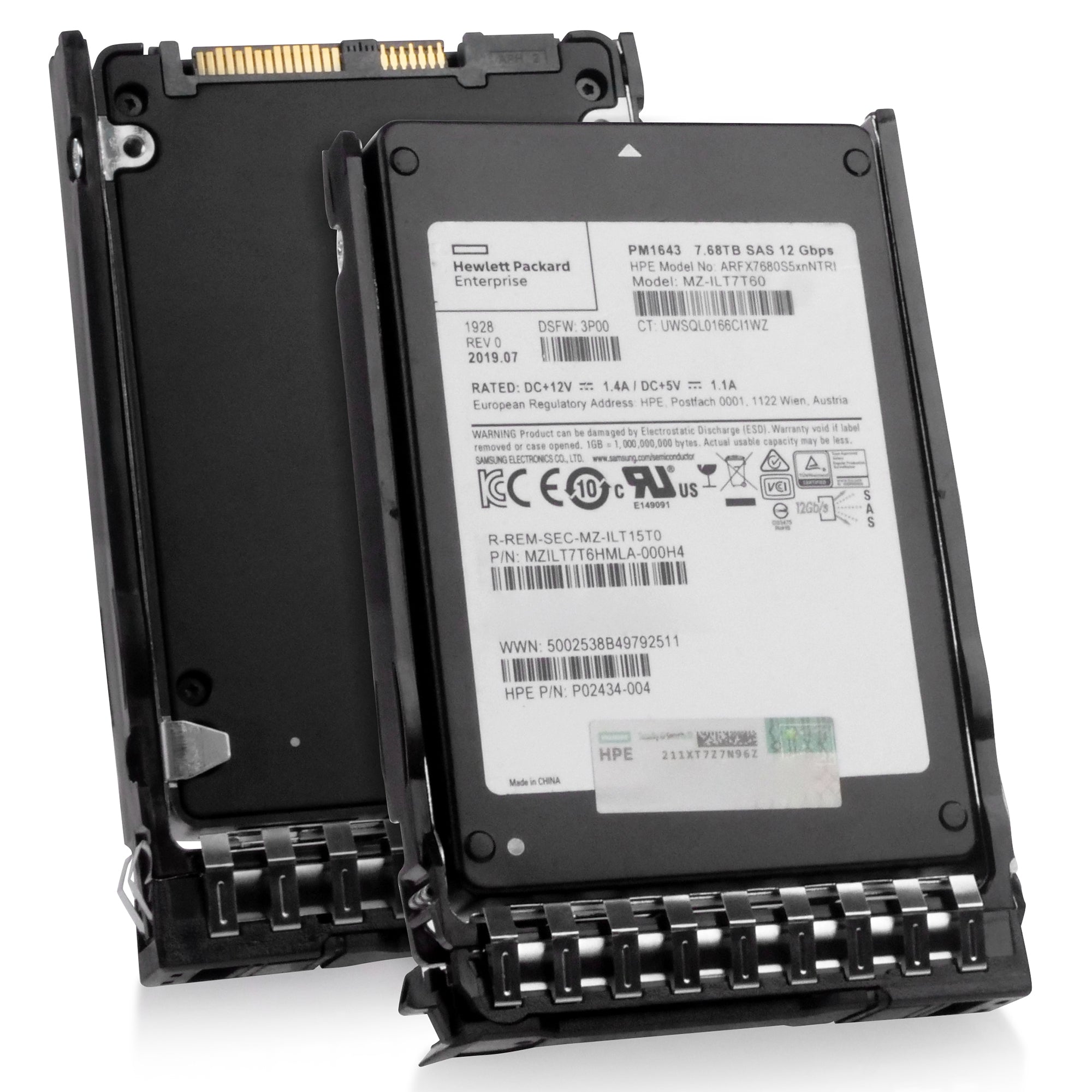 HP Generation 11 P41110-001 7.68TB 1 DWPD SAS 12Gb/s 3D TLC 2.5in Refurbished SSD