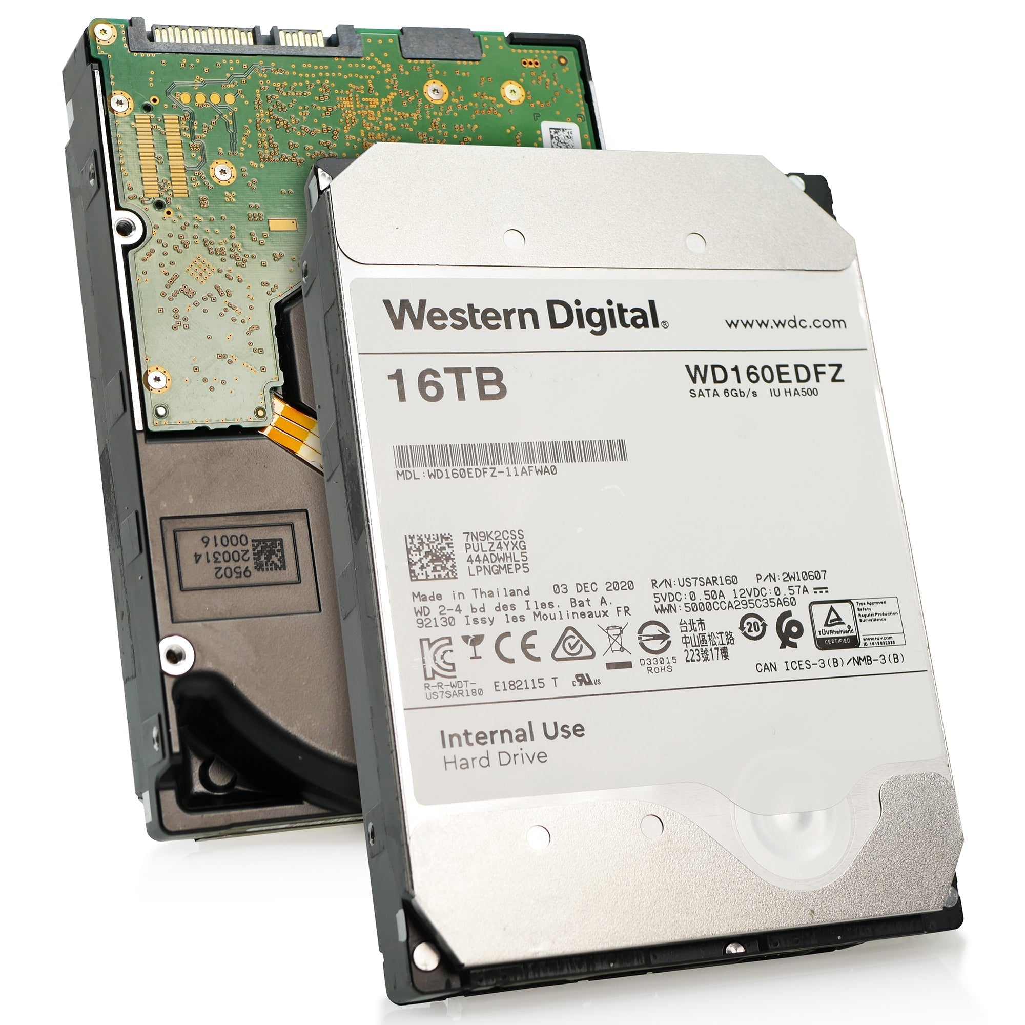 Western Digital WD160EDFZ 16TB 5.4K RPM SATA 6Gb/s 3.5in Recertified Hard Drive