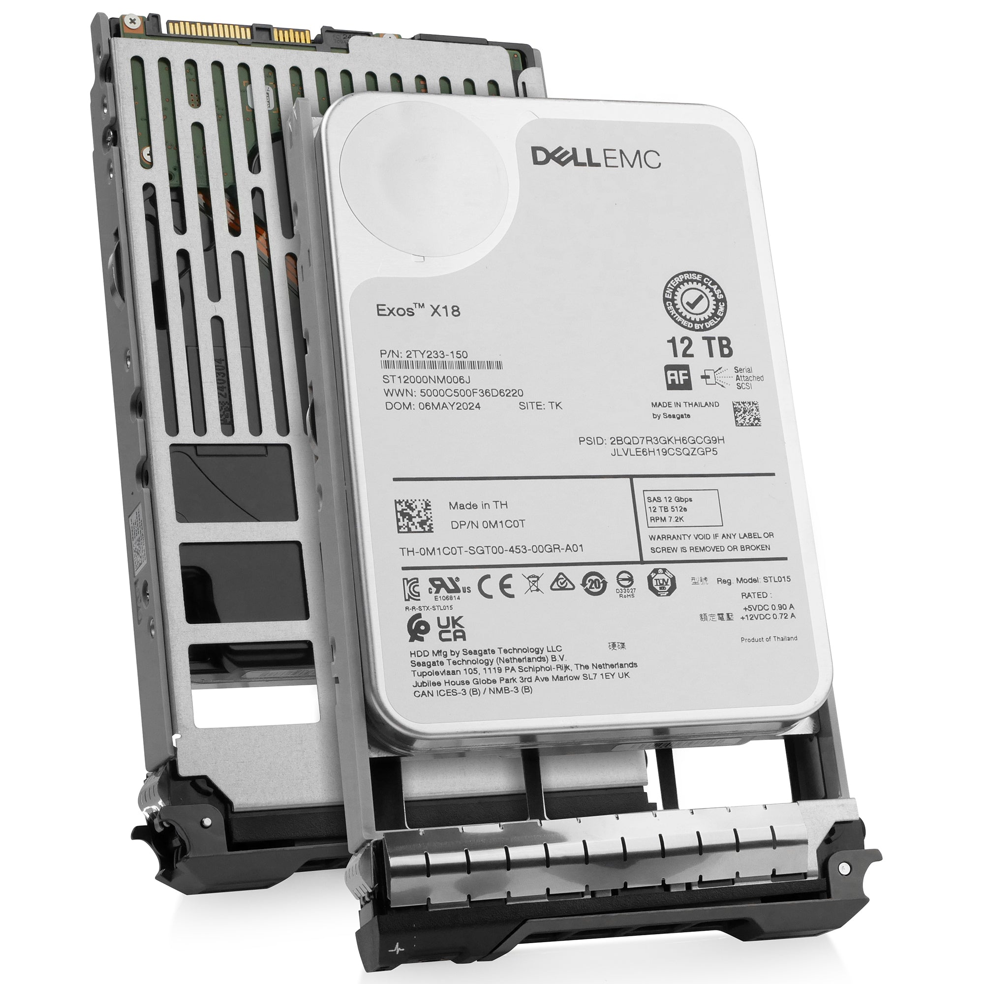 Dell G13 VG4P3 12TB 7.2K RPM SAS 12Gb/s 512e 3.5in Hard Drive