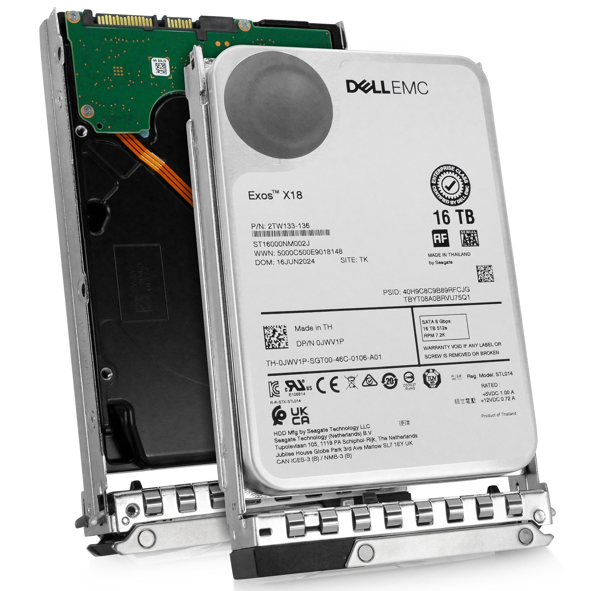 Dell G14 AA715975 16TB 7.2K RPM SATA 6Gb/s 512e 3.5in Hard Drive