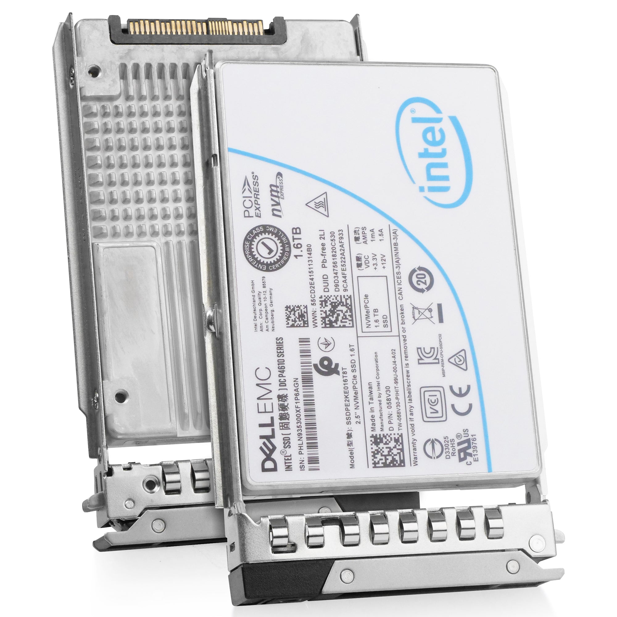 Dell G14 F5P84 1.6TB 3 DWPD PCIe Gen 3.1 x4 4GB/s Mixed-Use 3D TLC U.2 NVMe 2.5in Refurbished SSD