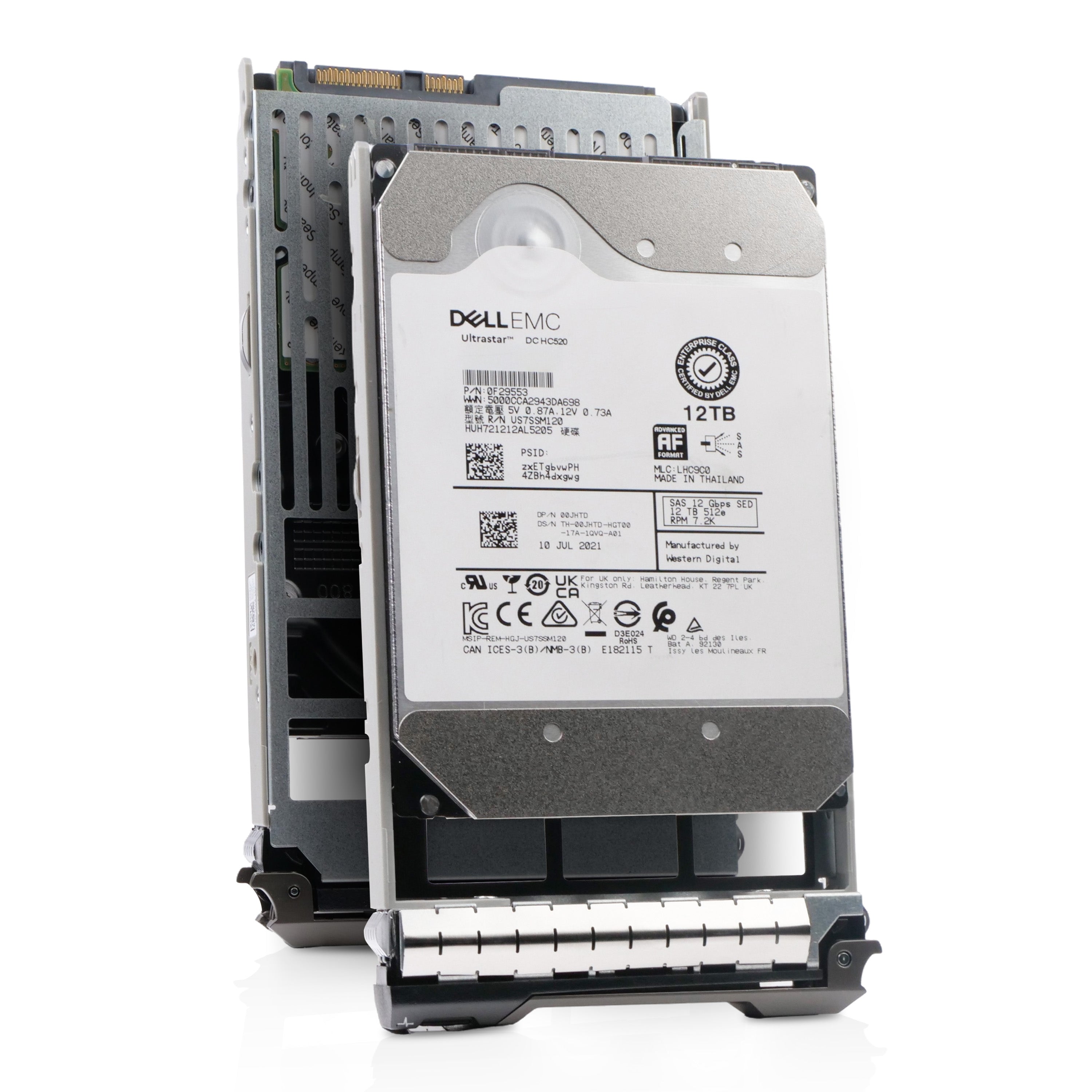 Dell G13 400-AXLK 12TB 7.2K RPM SAS 12Gb/s 512e 256MB 3.5in Refurbished HDD