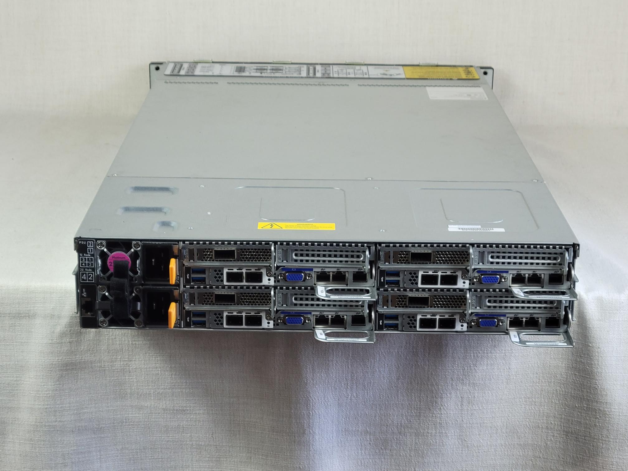 Penguin Computing Relion XE2142 2U 24x 2.5” 4Node Server 8x Xeon Gold 6148 512GB