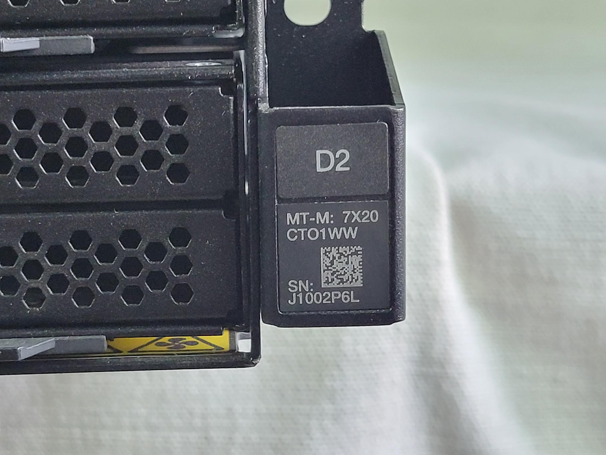 Lenovo SD530 CTO Node Server for 7X20 ThinkSystem D2 Enclosure - 2x Heatsink, BP